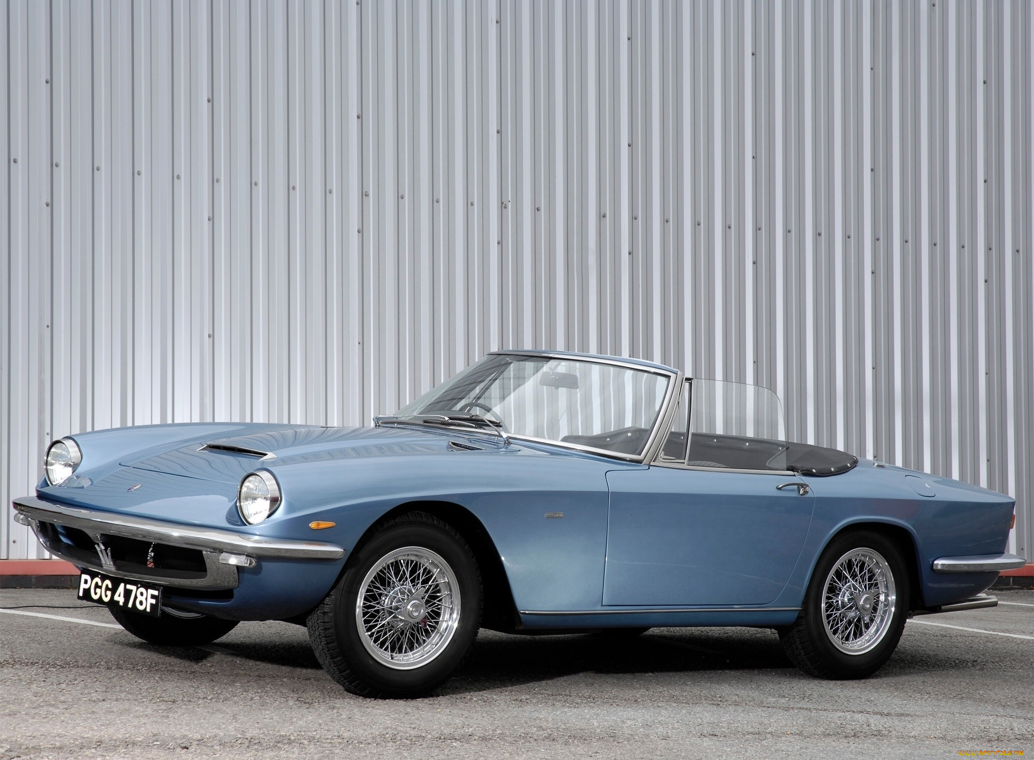 автомобили, maserati, стена, ангара, автомобиль