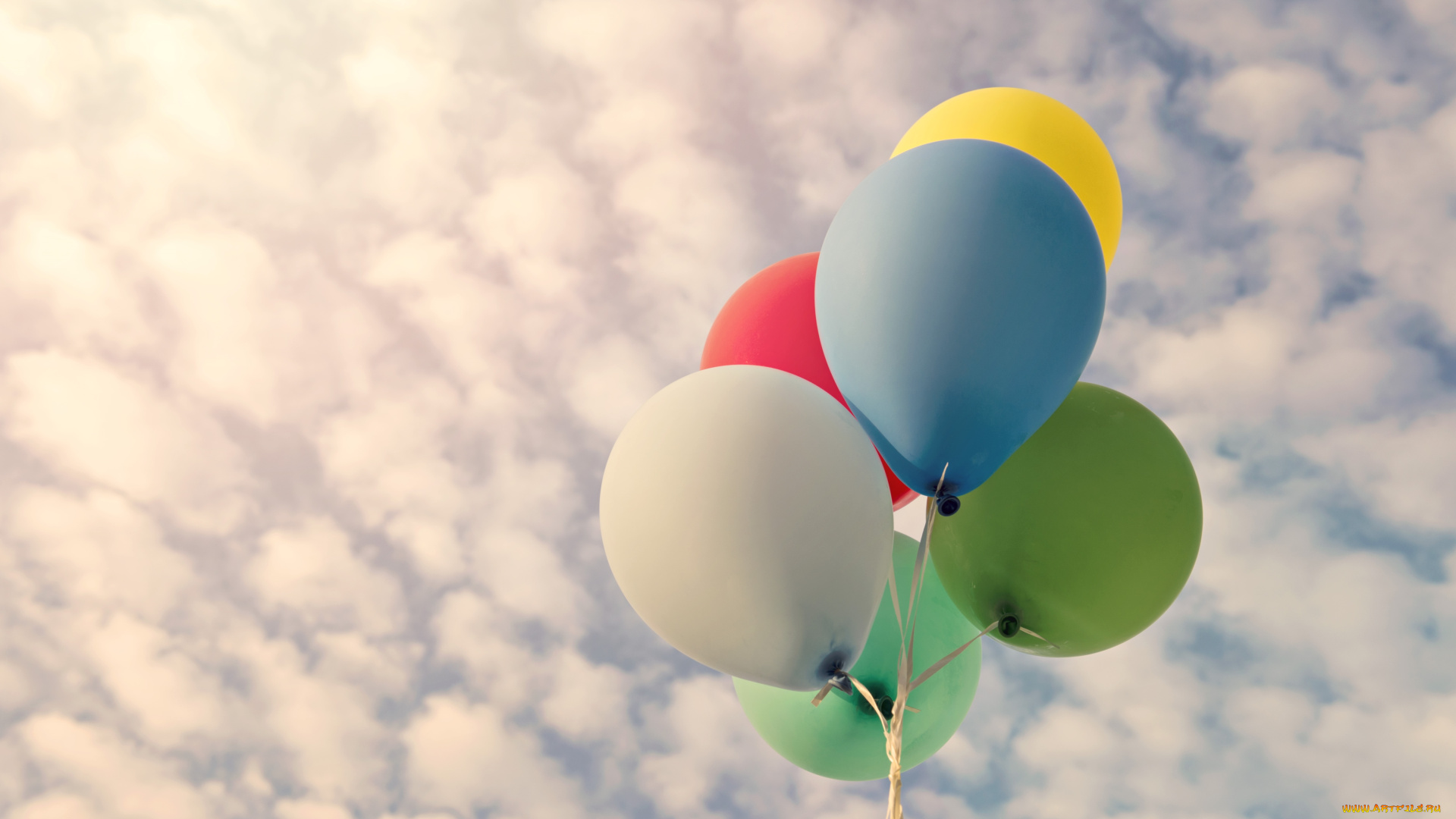 разное, игрушки, воздушные, шарики, небо