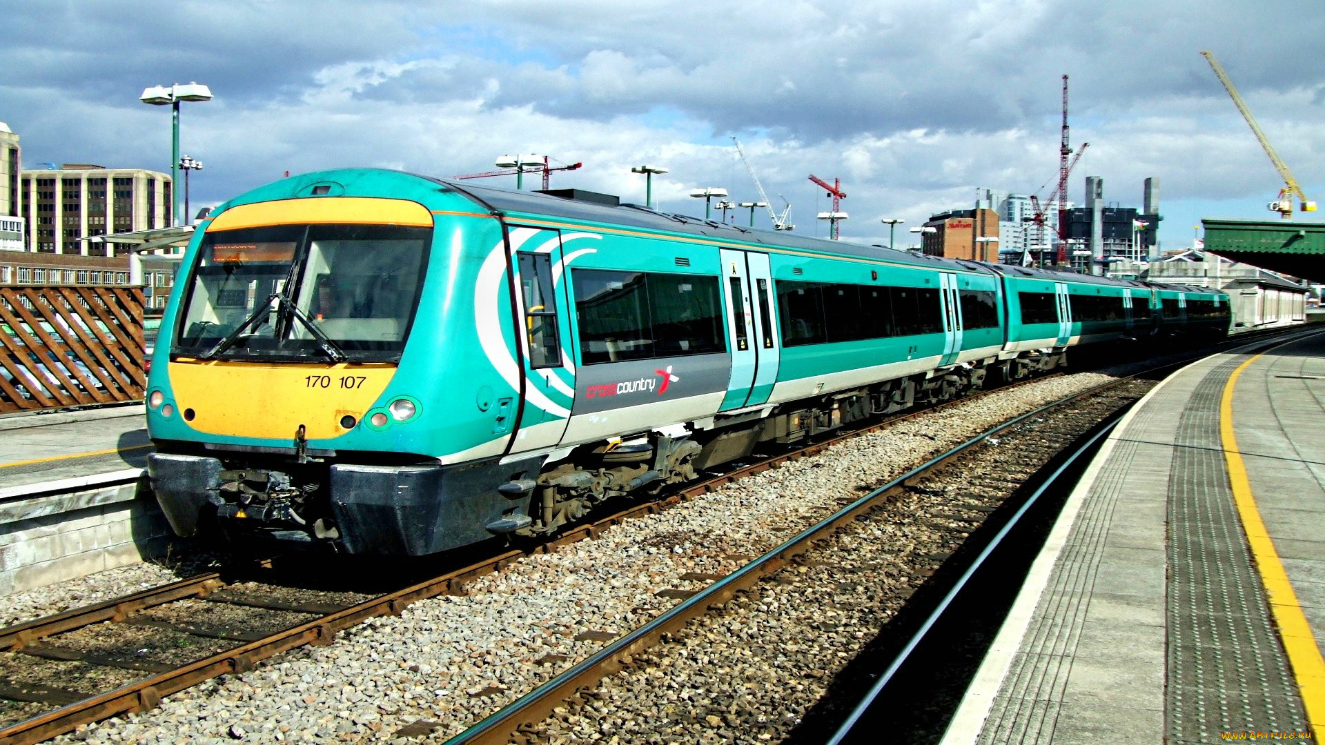 техника, электрички, пути, перрон, станция, электропоезд