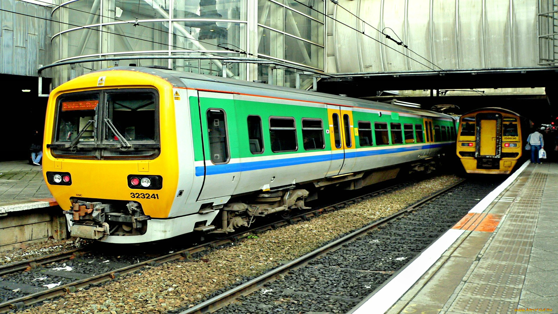 техника, электрички, вокзал, перрон, рельсы, электричка