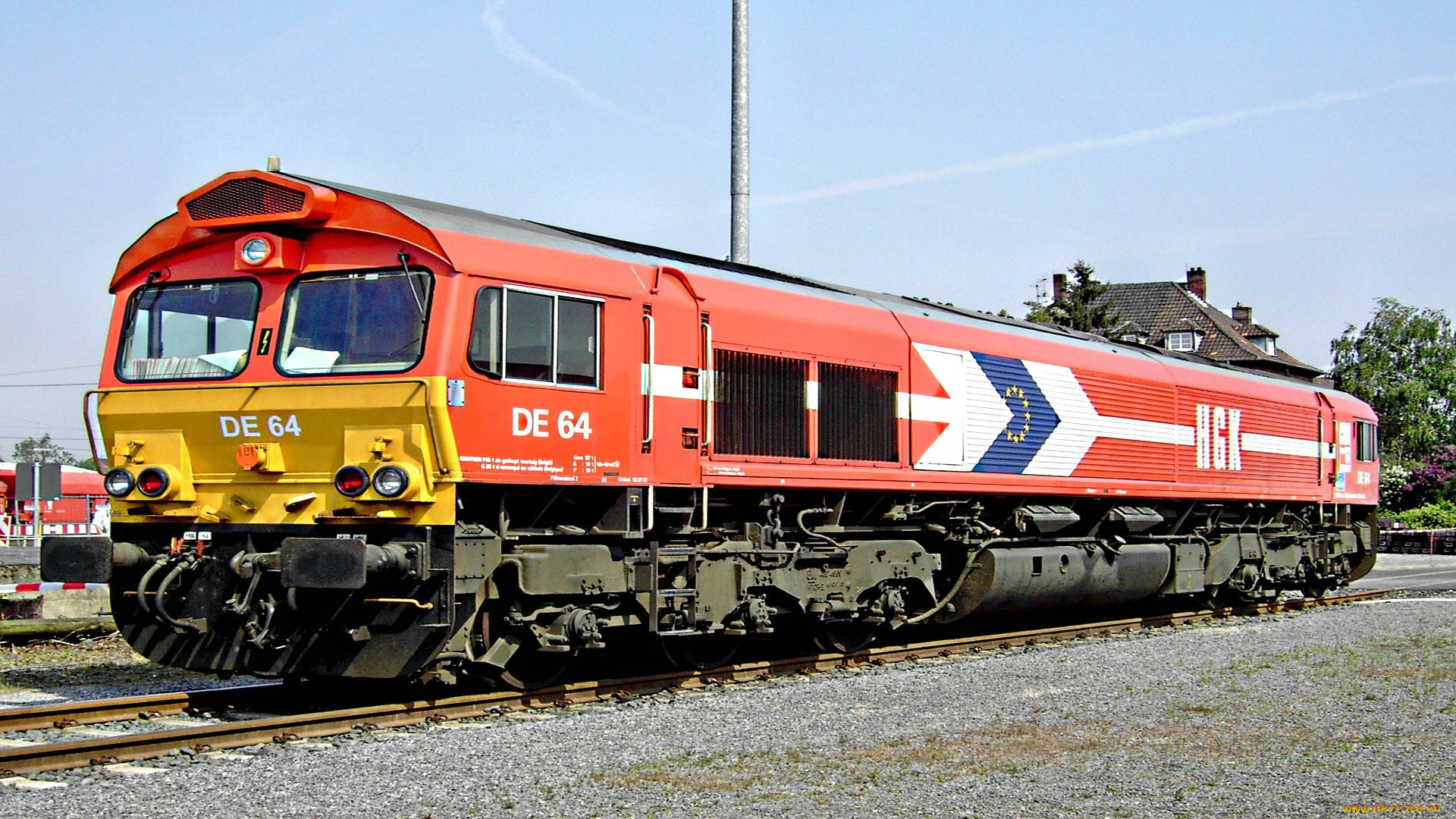 техника, локомотивы, рельсы, щебень, локомотив