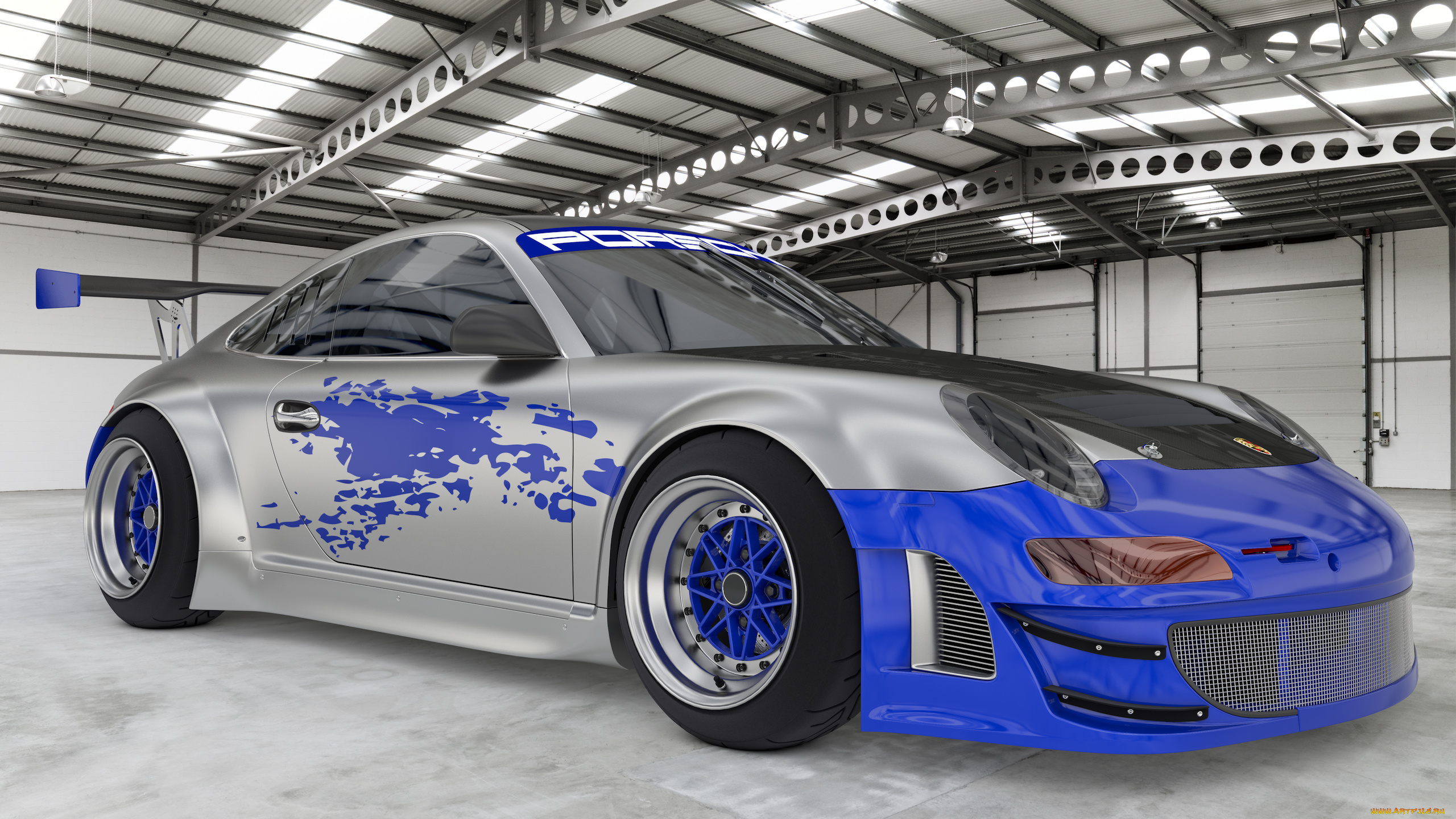 автомобили, 3д, 2009, porsche