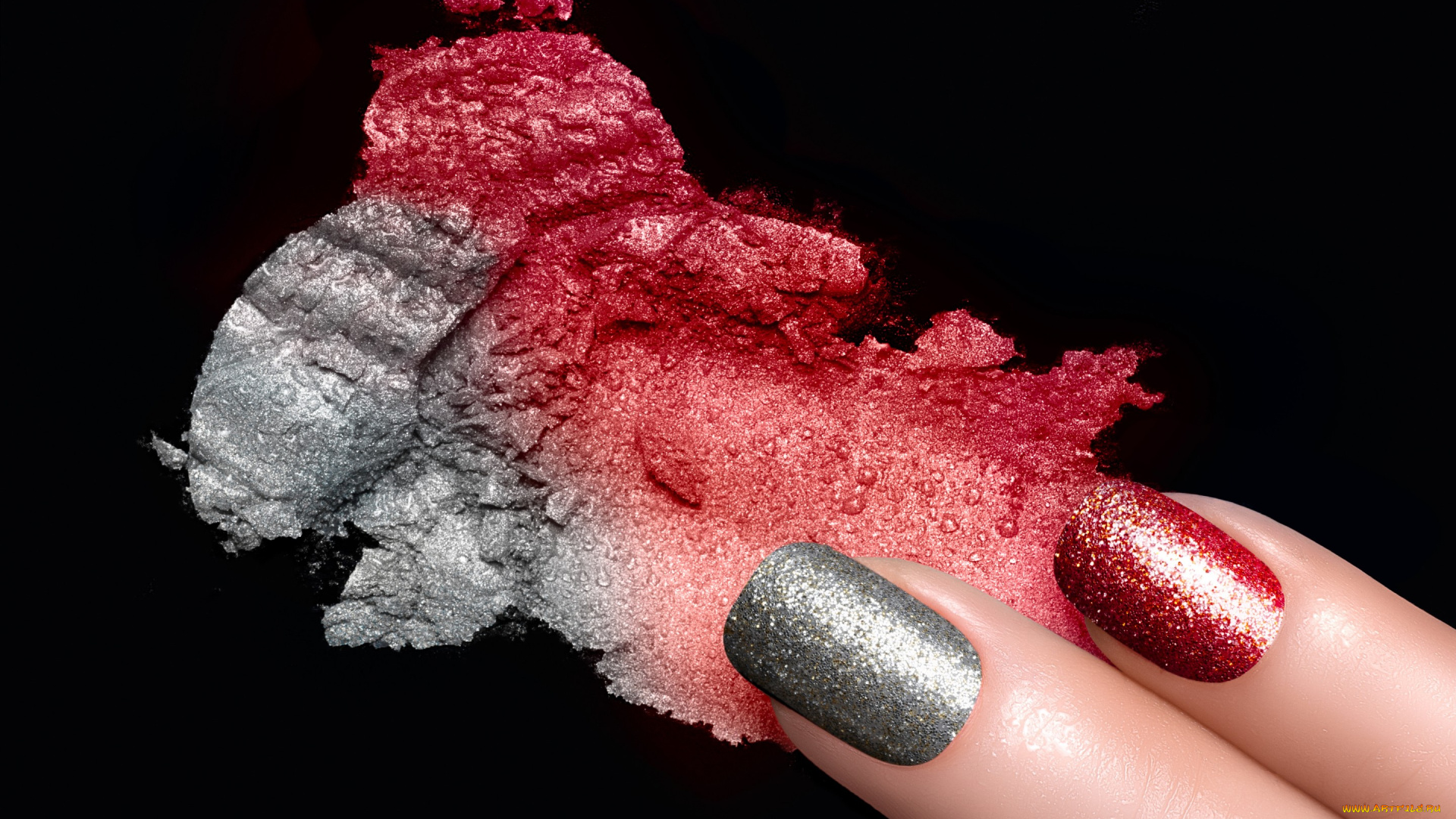 разное, руки, фон, блестки, лак, маникюр, макро