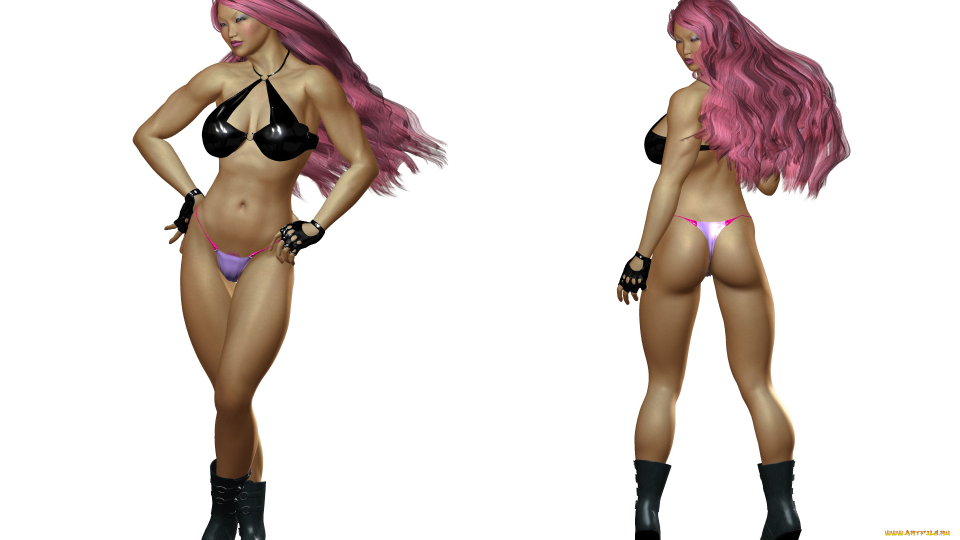 3д, графика, фантазия, , fantasy, девушка, бельё, латекс, фон