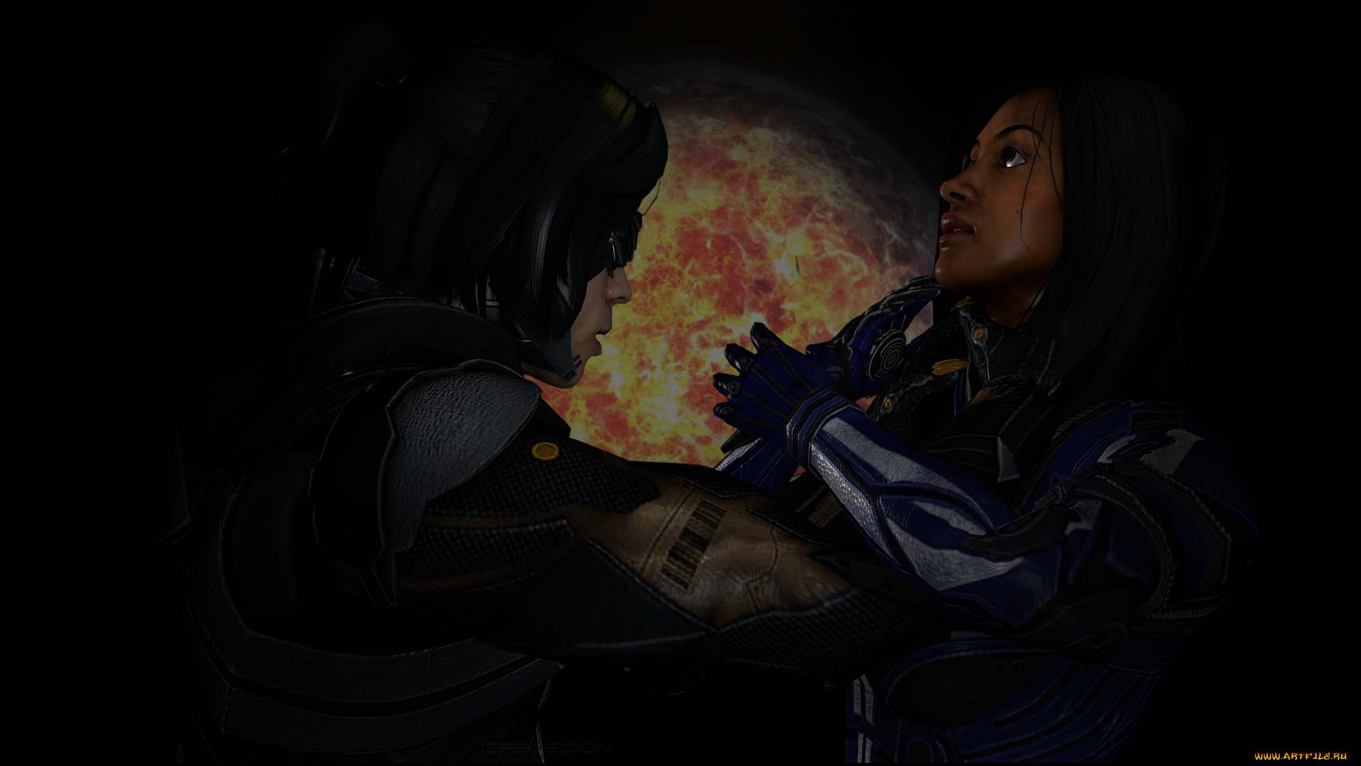 3д, графика, фантазия, , fantasy, фон, взгляд, девушки