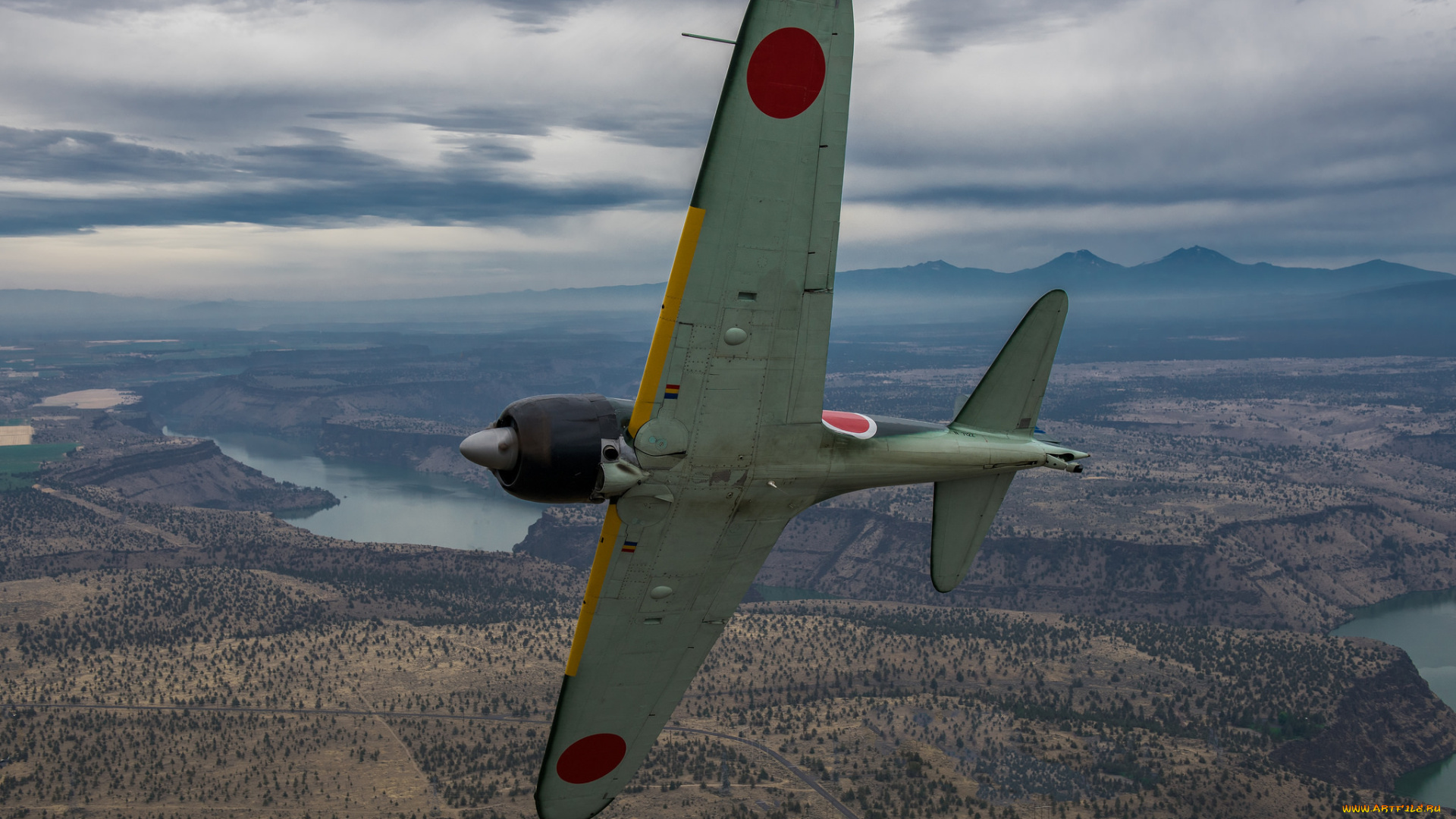 авиация, авиационный, пейзаж, креатив, a6m3, zero, японский, лёгкий, палубный, истребитель, крылья