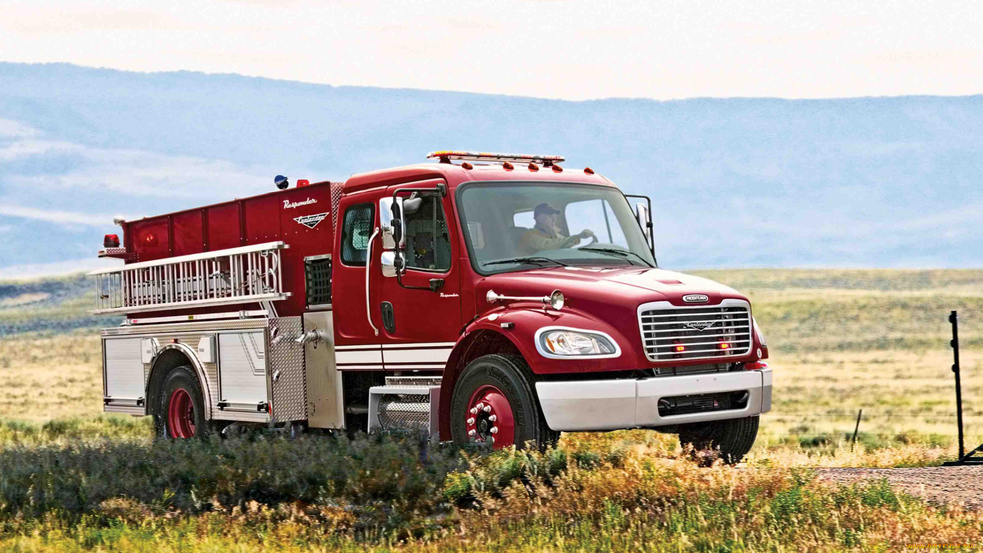 автомобили, пожарные, машины, freightliner