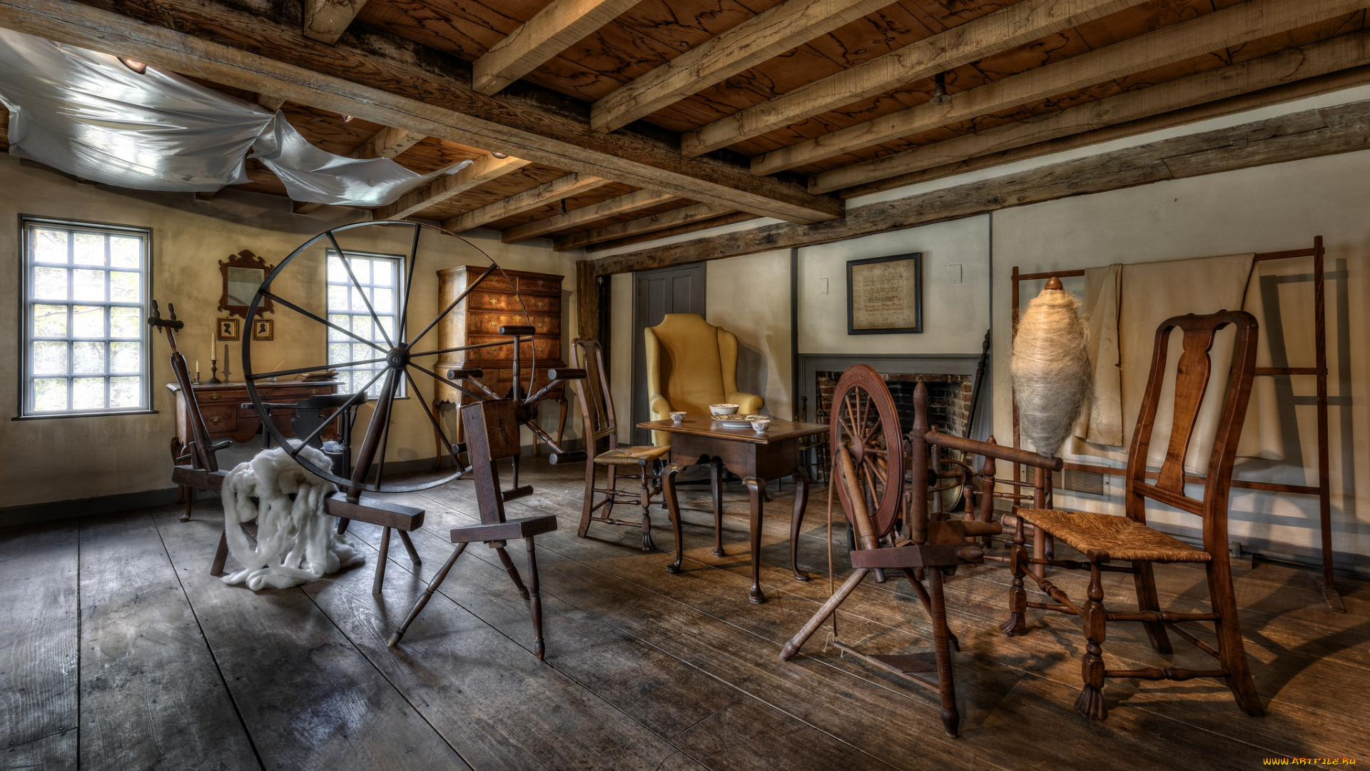 интерьер, -, другое, комната, мебель