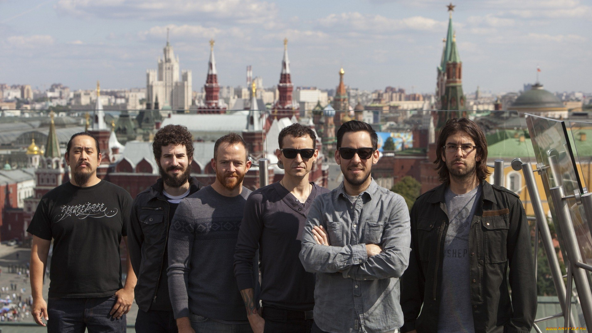 музыка, linkin, park, небо, город, рок, группа, ню-метал, рэпкор, альтернативный