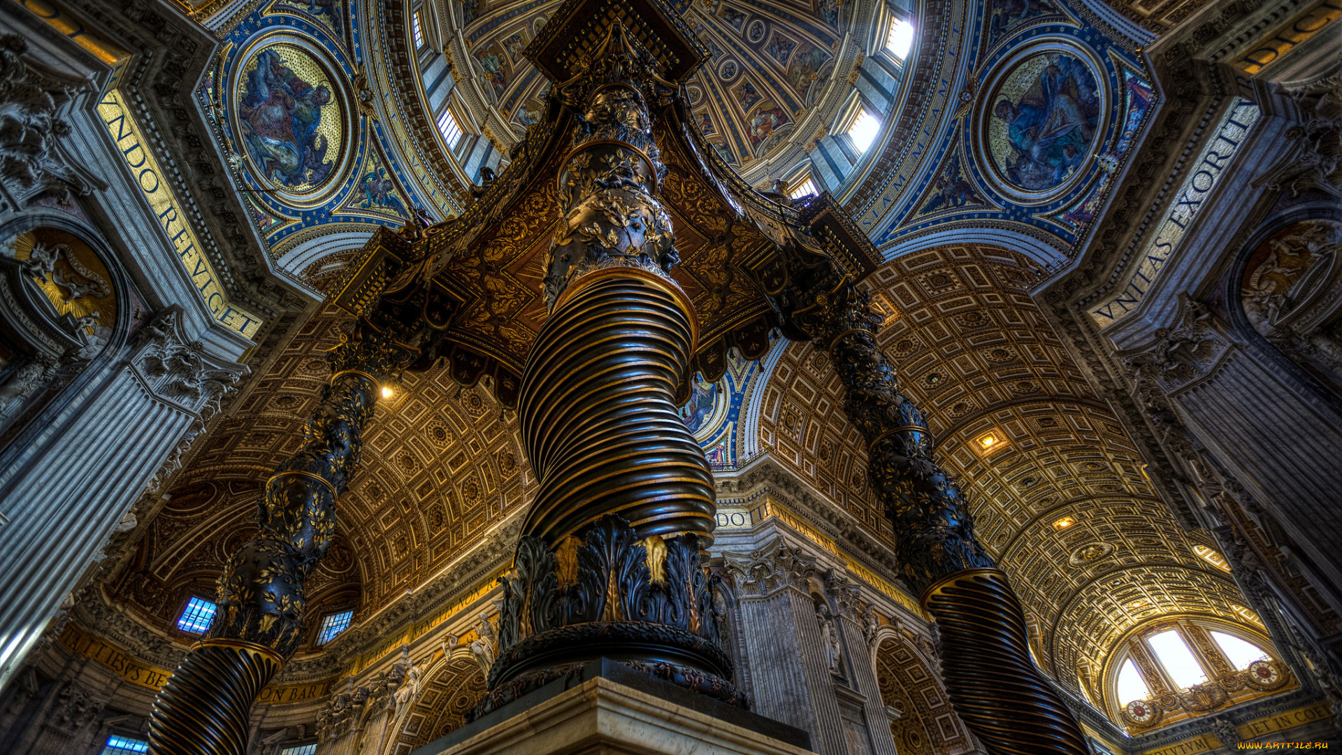 st, , paul`s, basilica, интерьер, убранство, , роспись, храма, базилика, собор