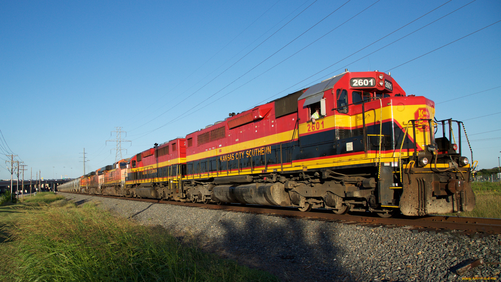 техника, поезда, состав, локомотив, рельсы, дорога, железная