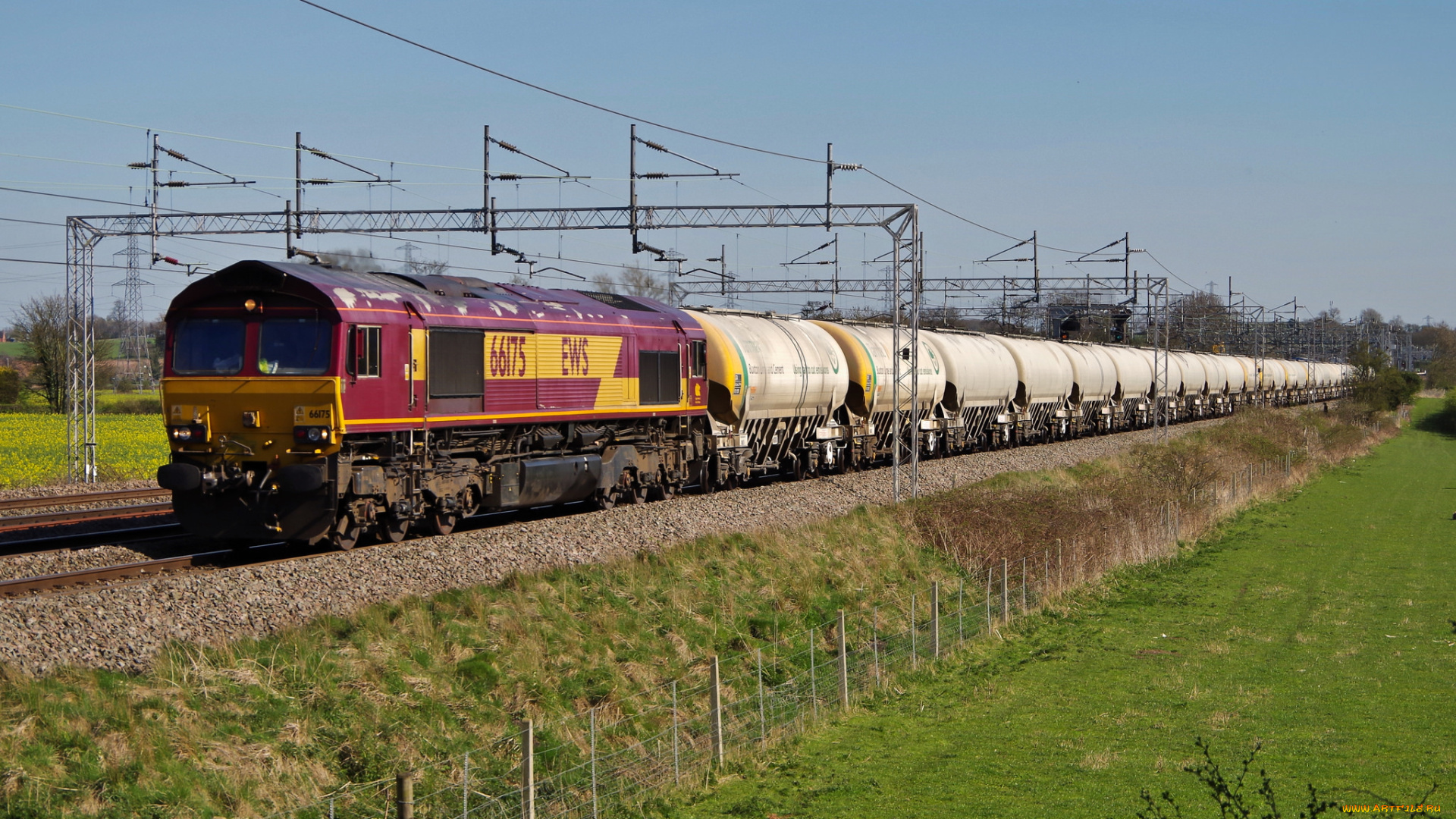 техника, поезда, состав, локомотив, рельсы, дорога, железная