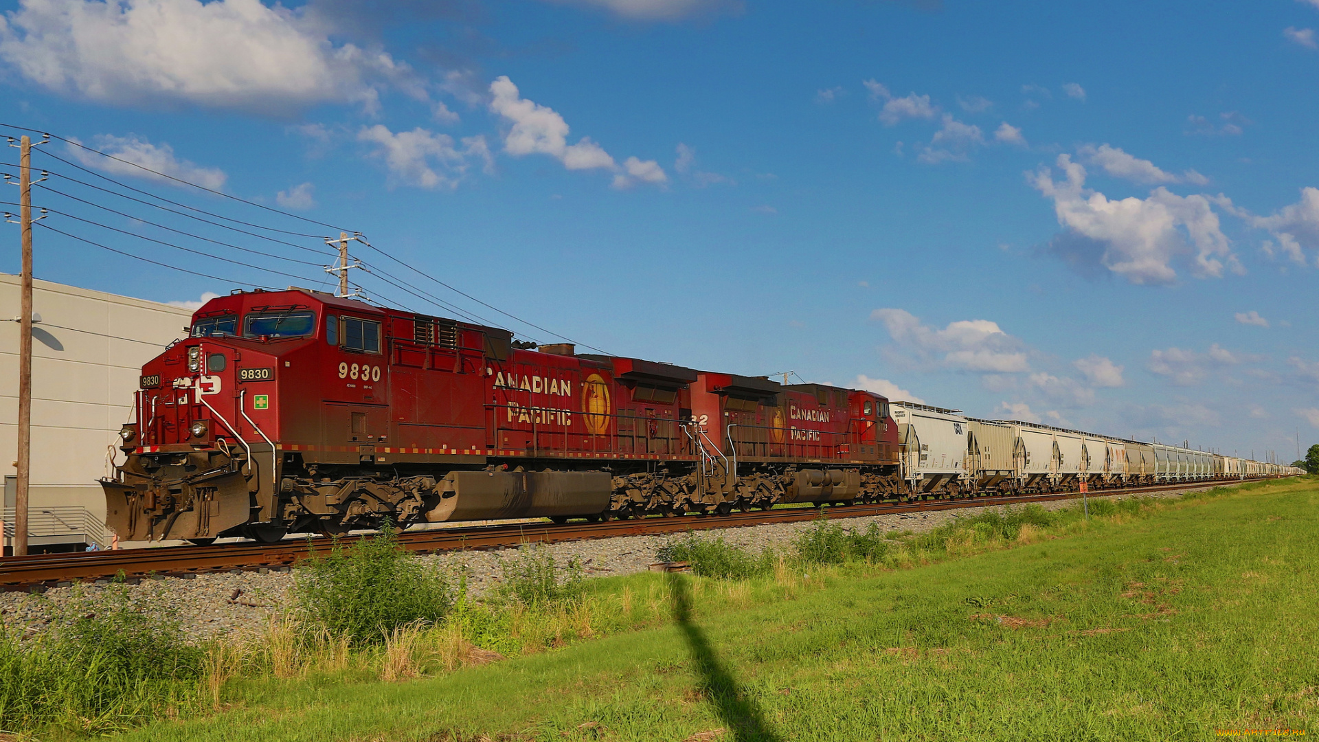 техника, поезда, состав, рельсы, локомотив, дорога, железная