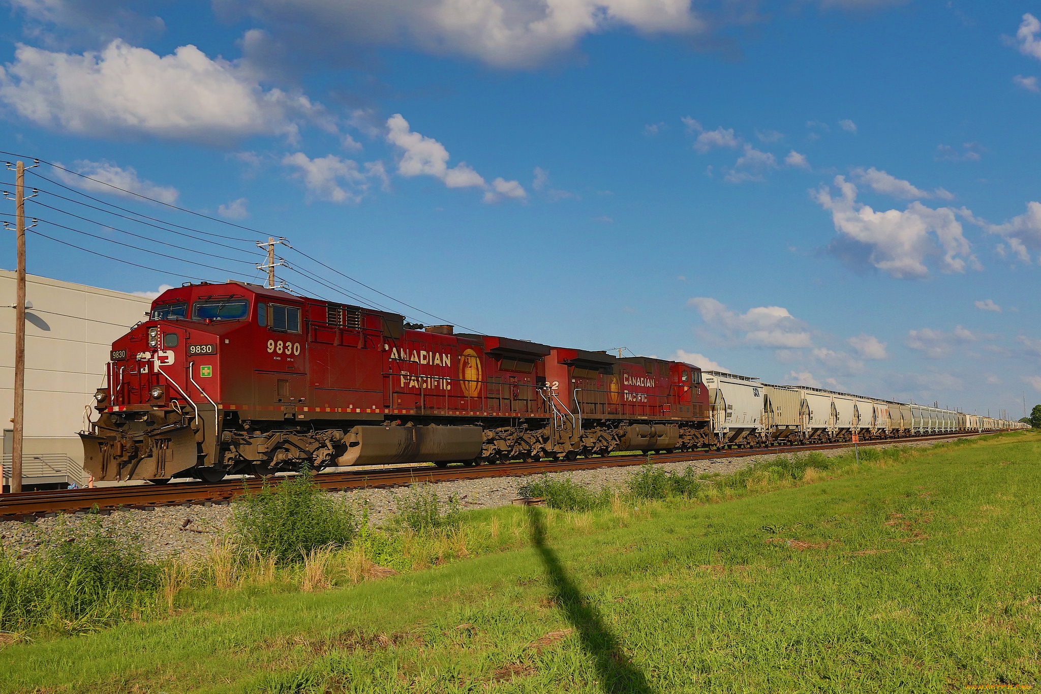 техника, поезда, состав, рельсы, локомотив, дорога, железная