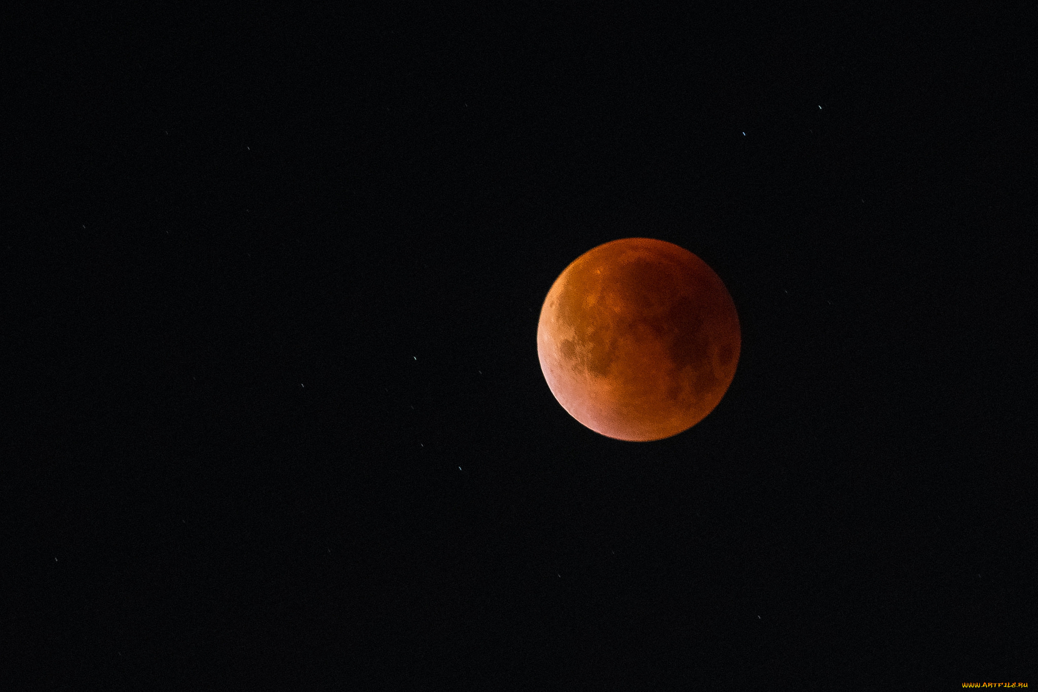 blood, moon, космос, луна, звезды