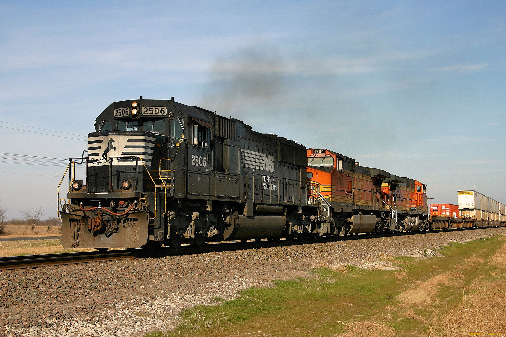 техника, поезда, состав, локомотив, рельсы, дорога, железная