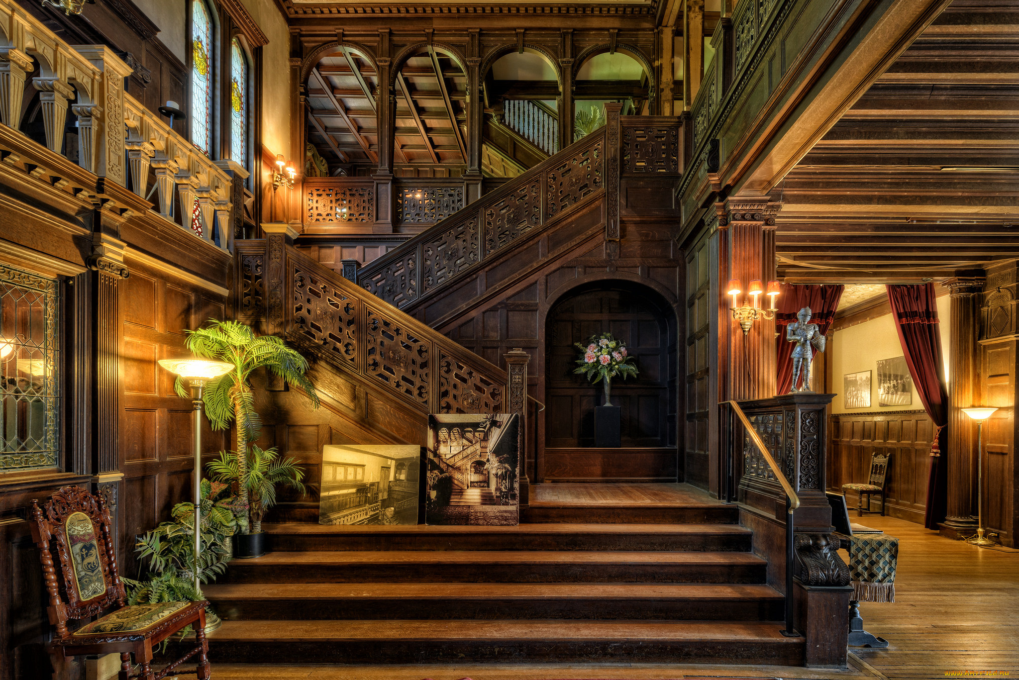 интерьер, холлы, , лестницы, , корридоры, мебель, комната