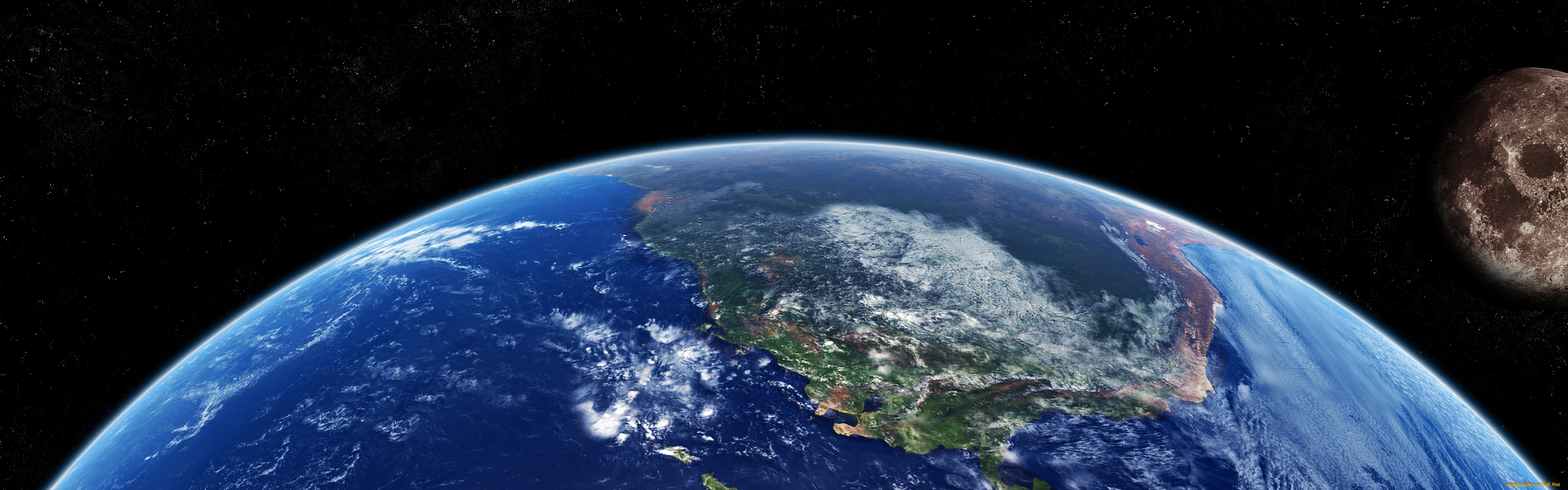 космос, земля, планеты, луна