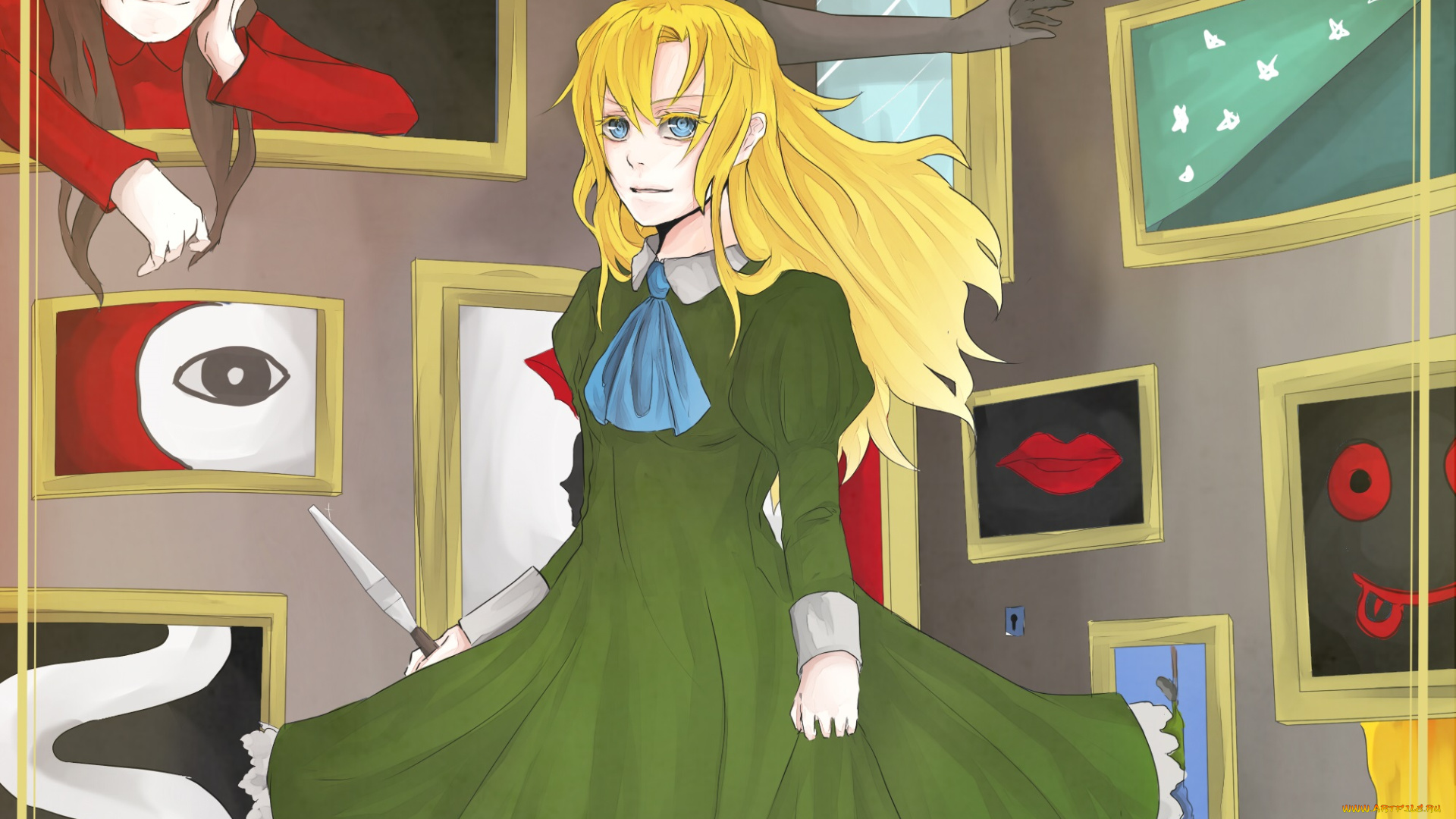 аниме, ib, mary