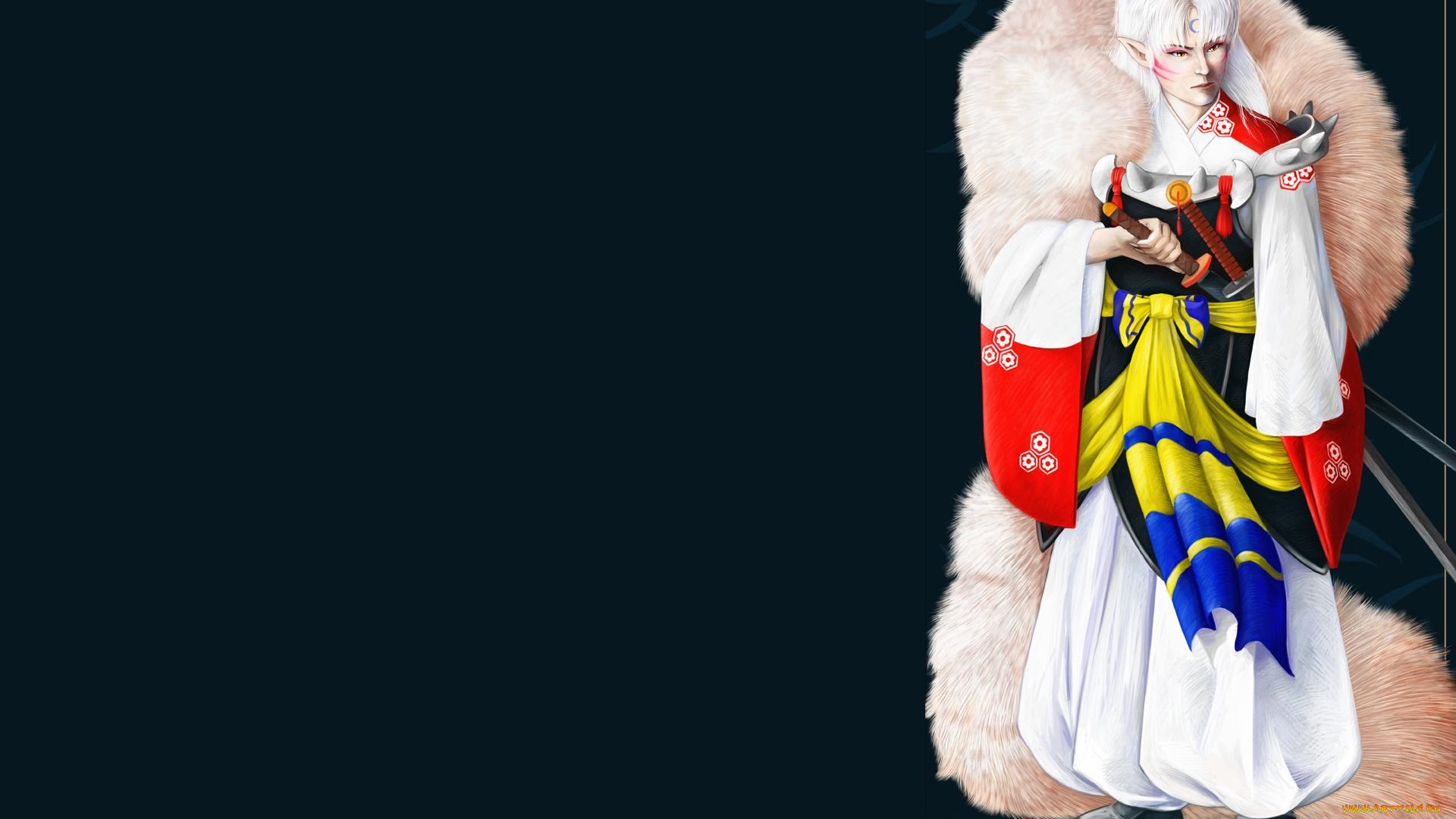 аниме, inuyasha, sesshoumaru