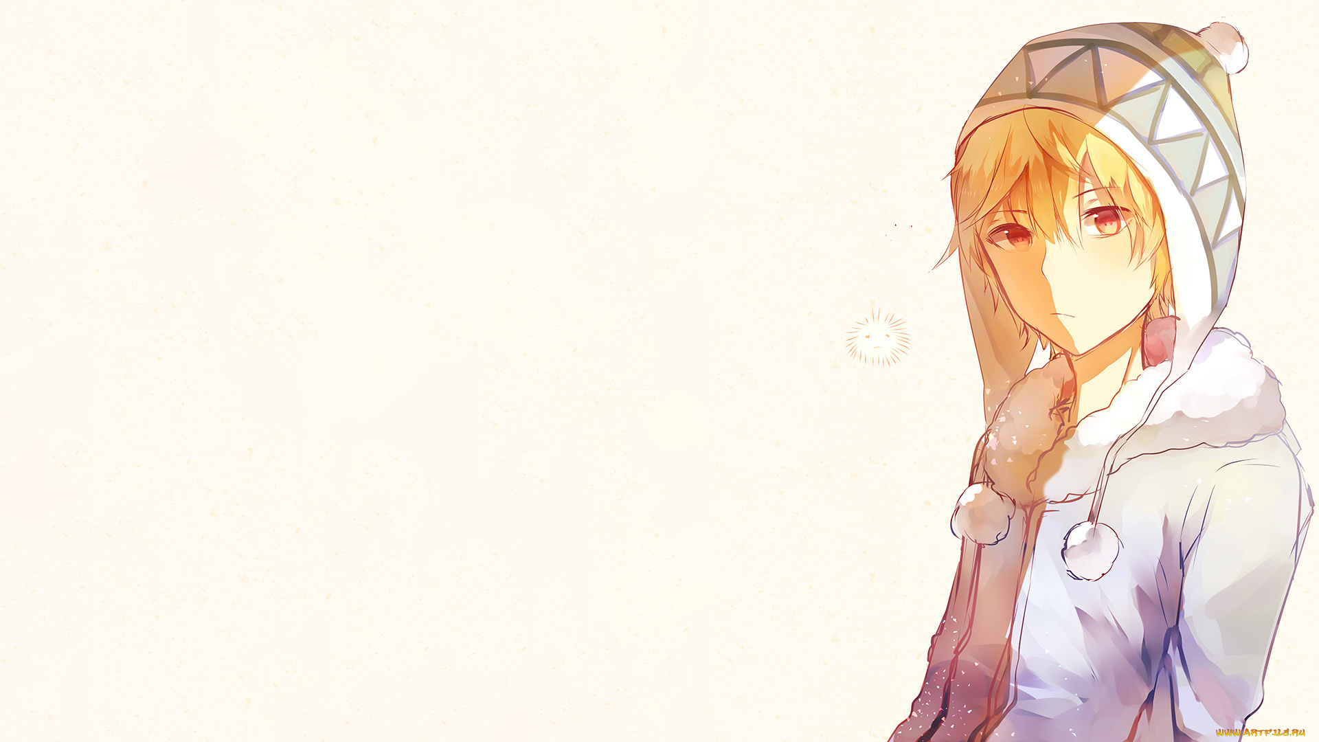 аниме, noragami, взгляд, девушка, фон