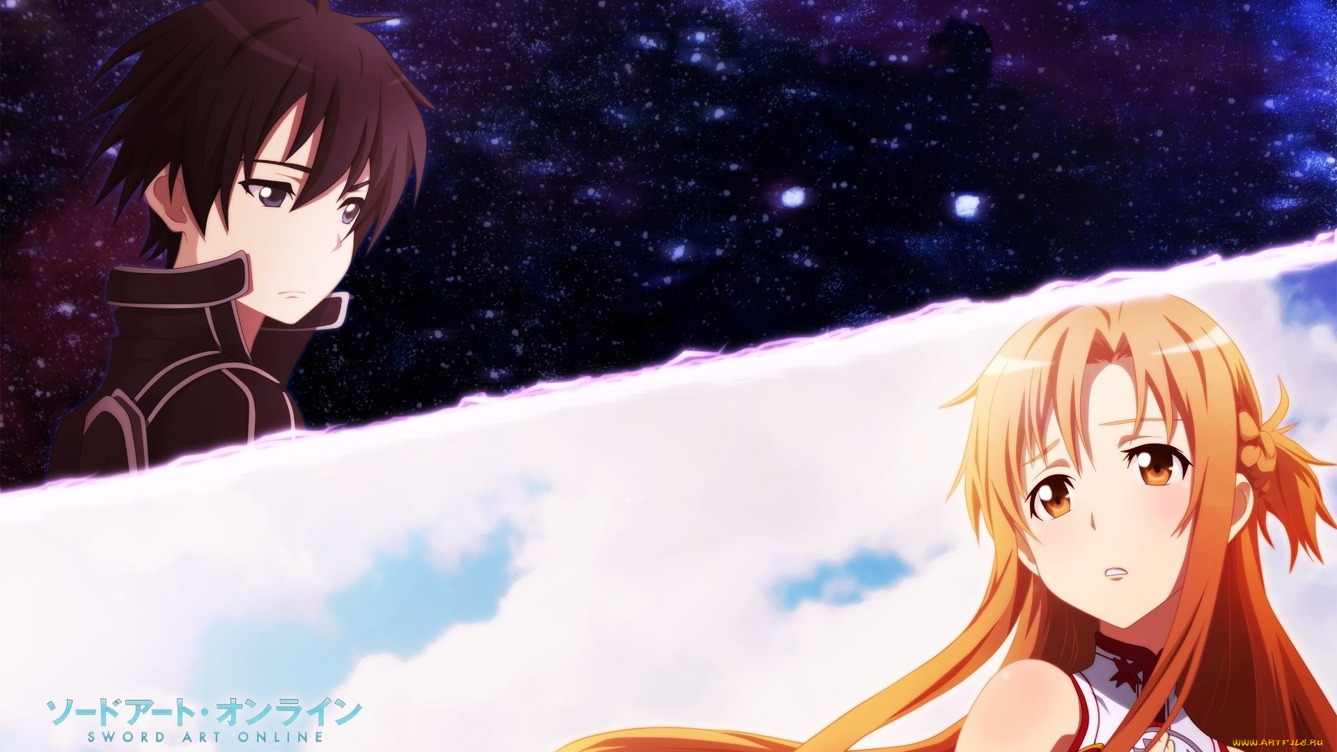 аниме, sword, art, online, фон, взгляд, девушка