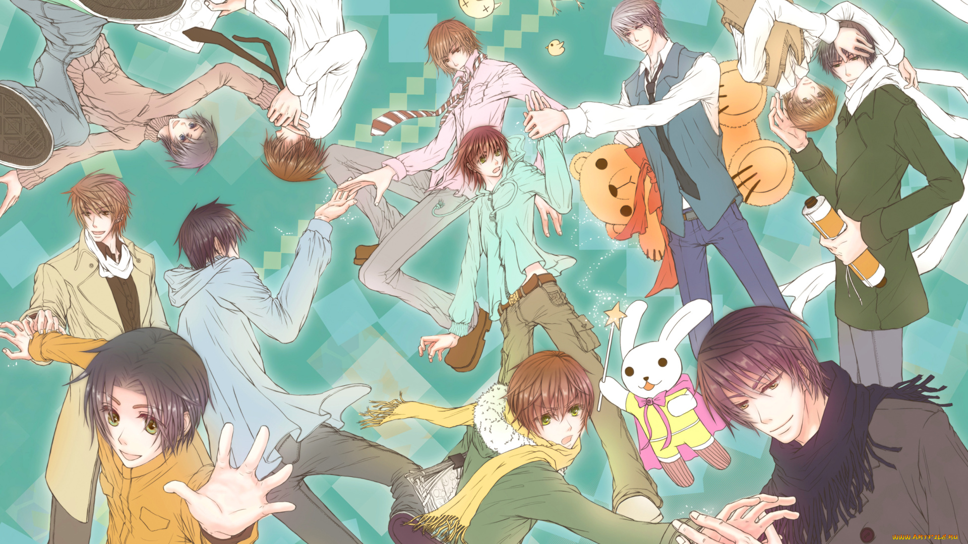 аниме, unknown, , другое, takahashi, misaki, sekai, ichi, hatsukoi, miyagi, you, kisa, shouta, junjou, romantica, chxein