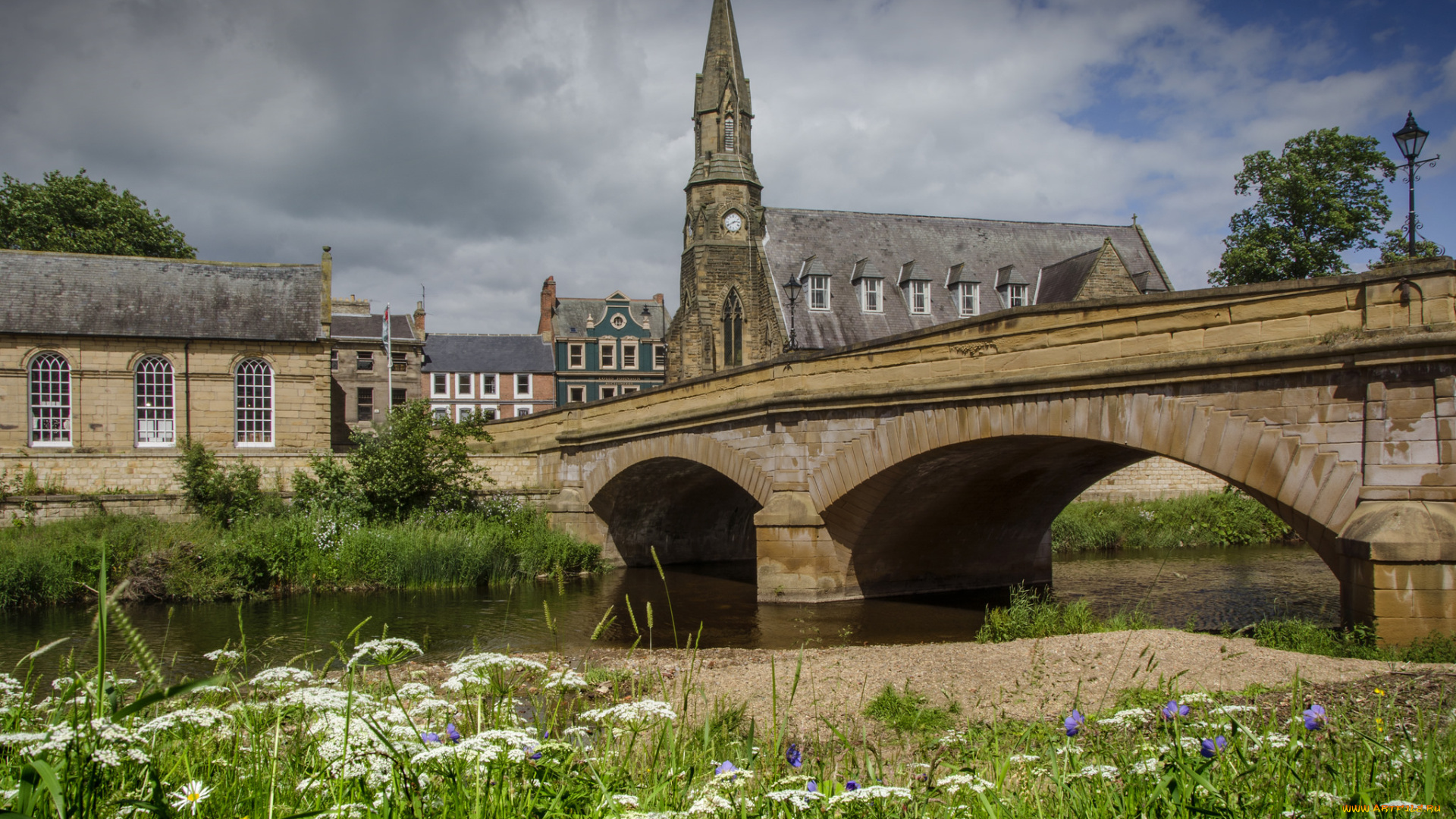 morpeth, , northumberland, города, -, мосты, мост, река
