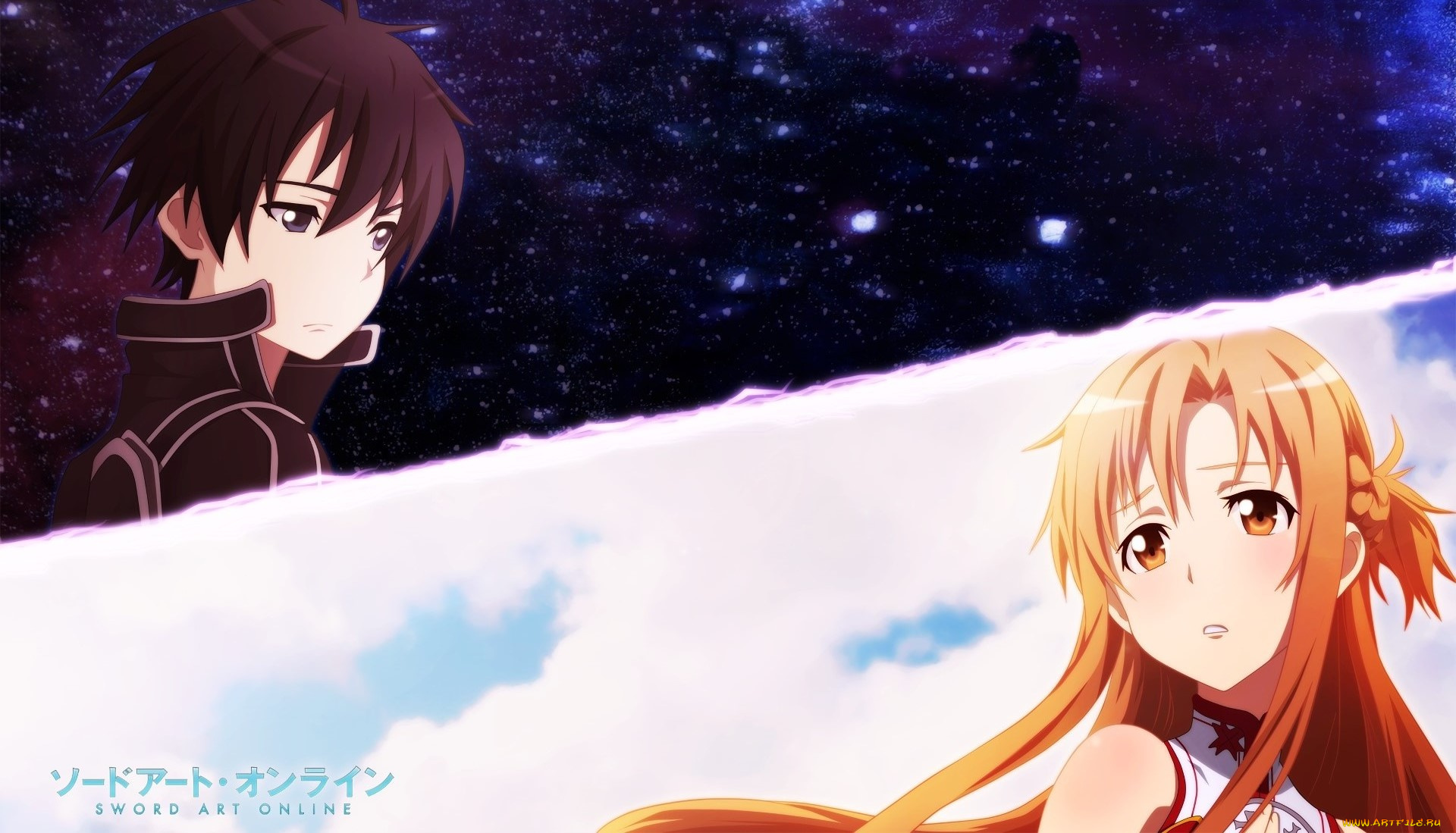 аниме, sword, art, online, фон, взгляд, девушка