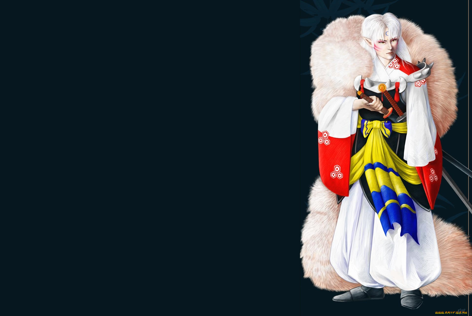 аниме, inuyasha, sesshoumaru