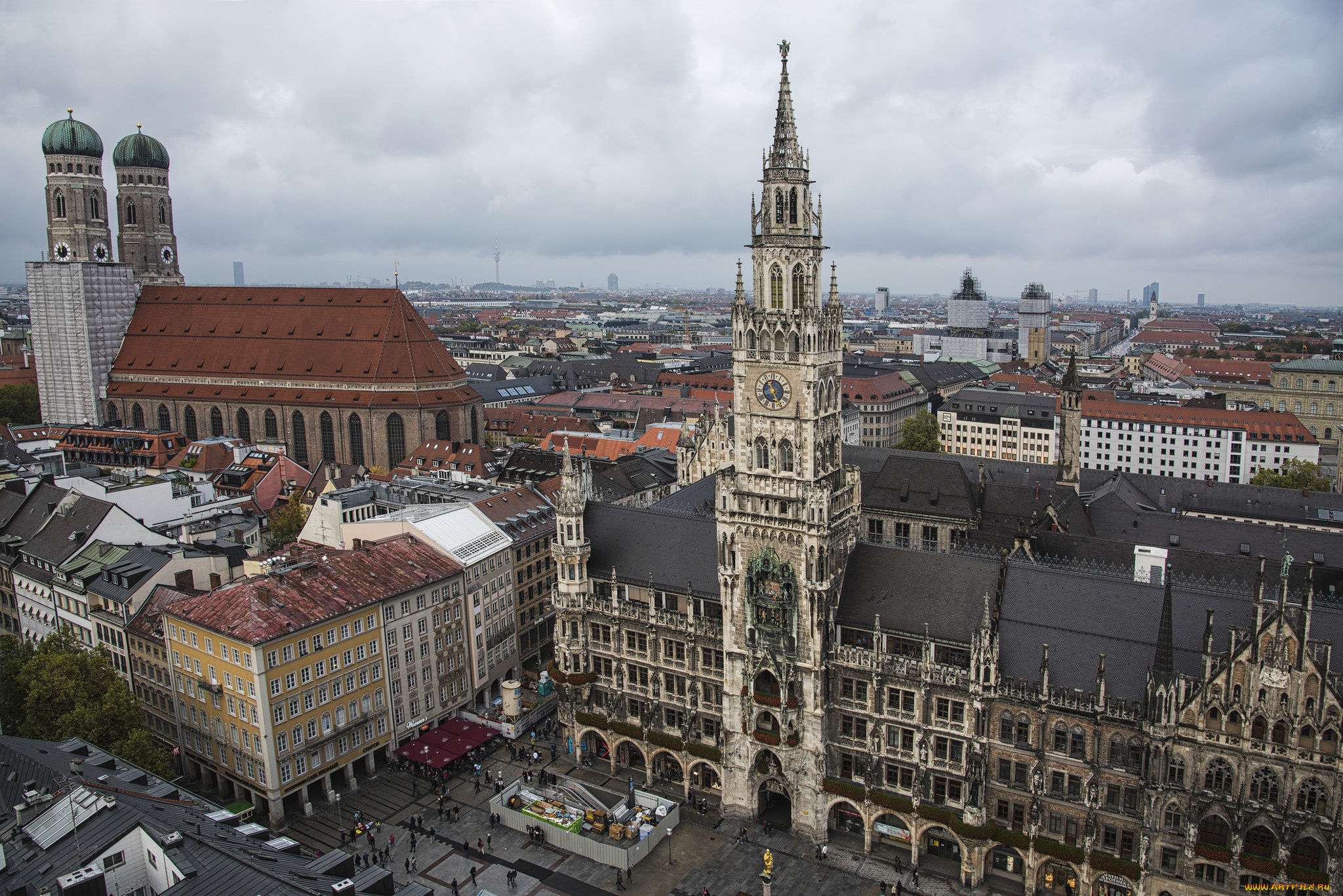 marienplatz, , munich, , germany, города, мюнхен, , германия, шпиль