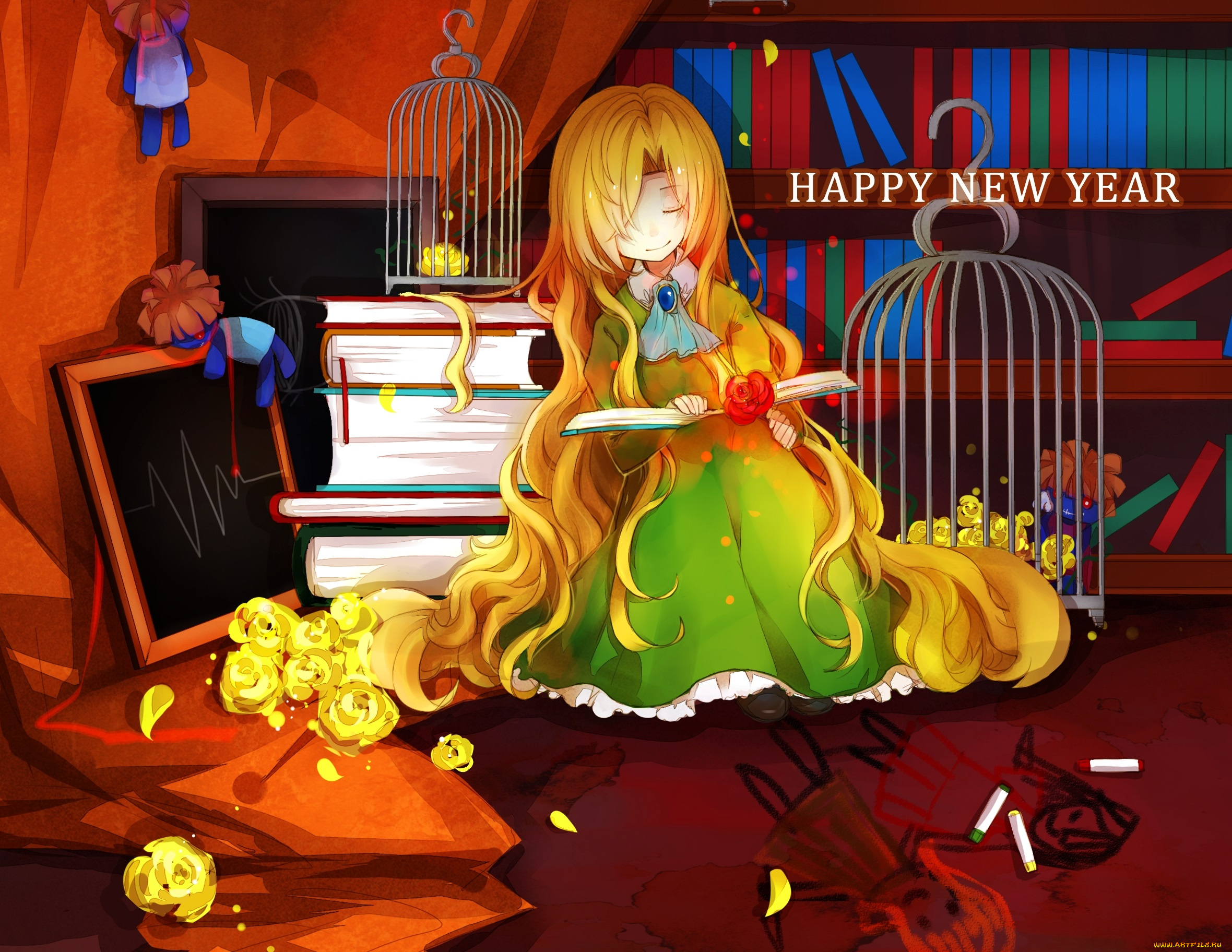 аниме, ib, mary