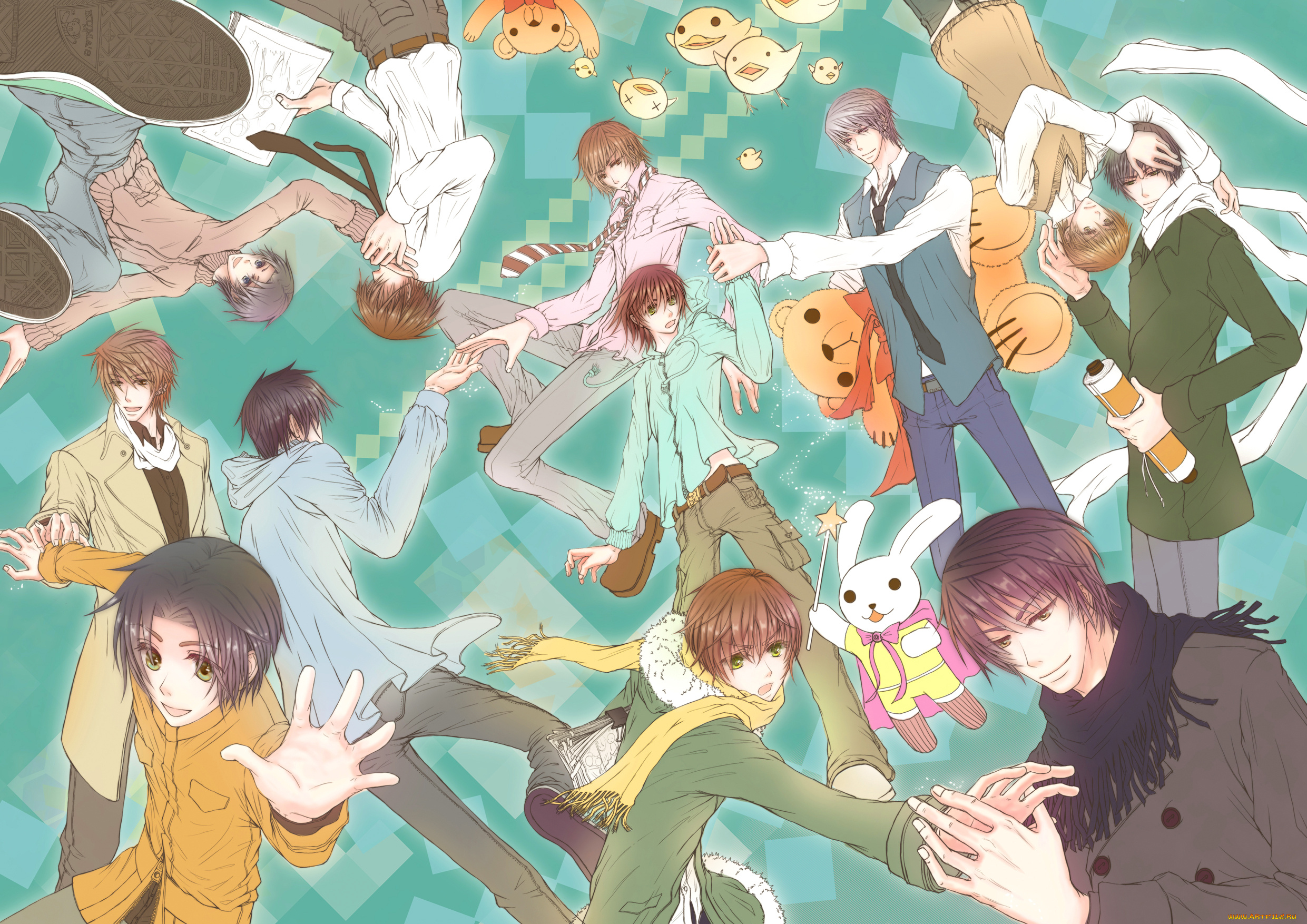 аниме, unknown, , другое, takahashi, misaki, sekai, ichi, hatsukoi, miyagi, you, kisa, shouta, junjou, romantica, chxein