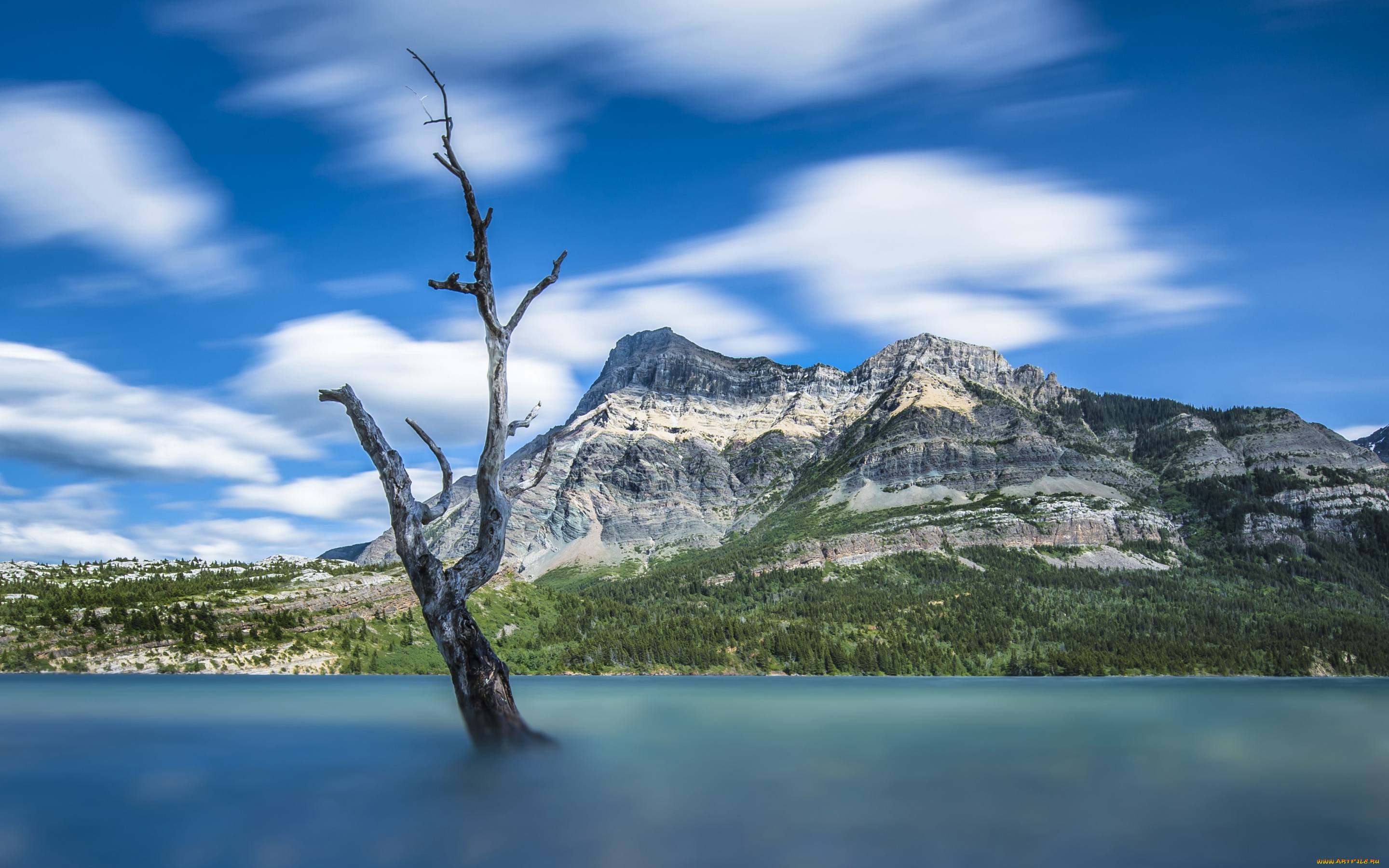 природа, реки, озера, озеро, уотертон