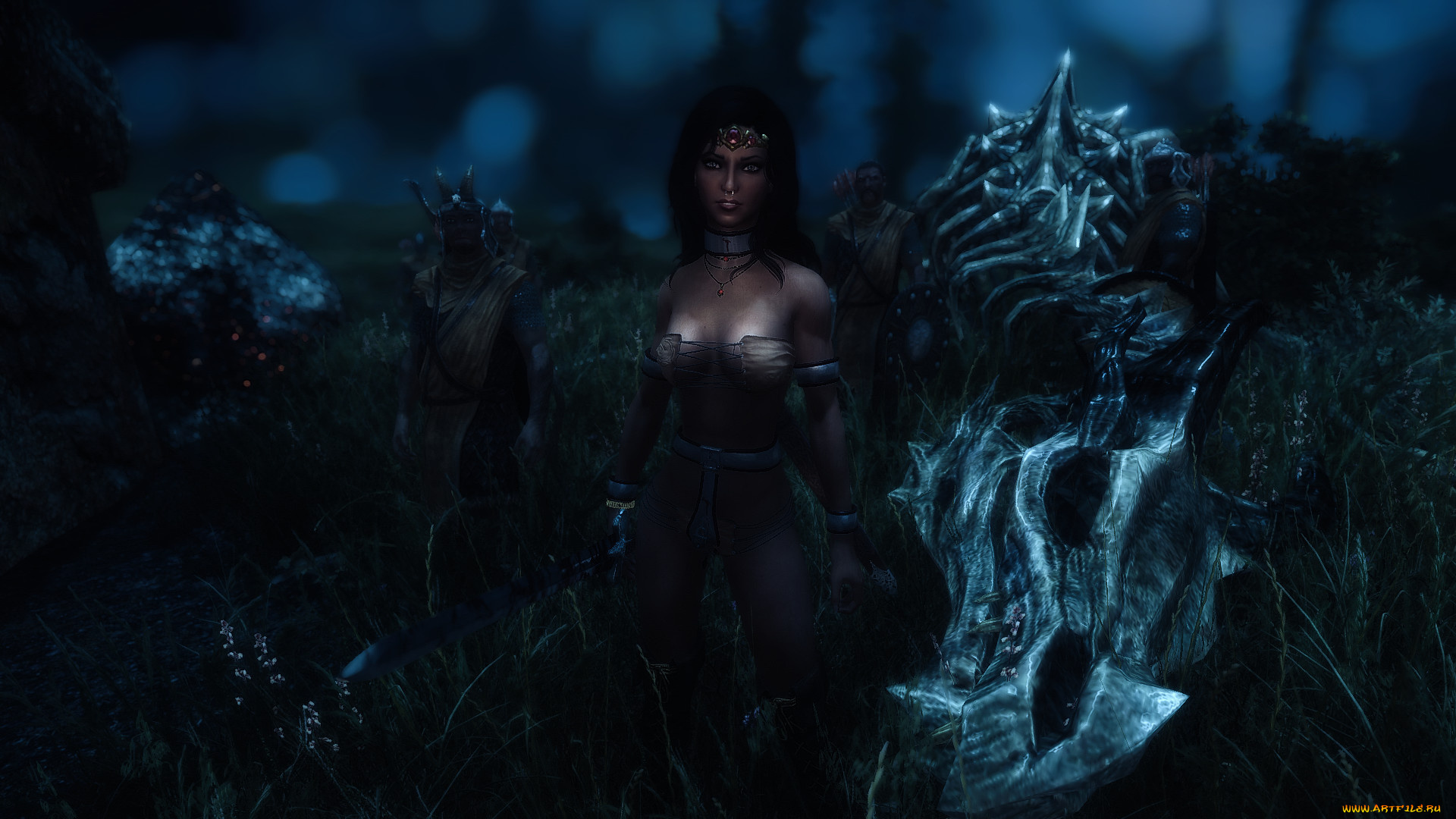 3д, графика, фантазия, , fantasy, девушка, фон, взгляд