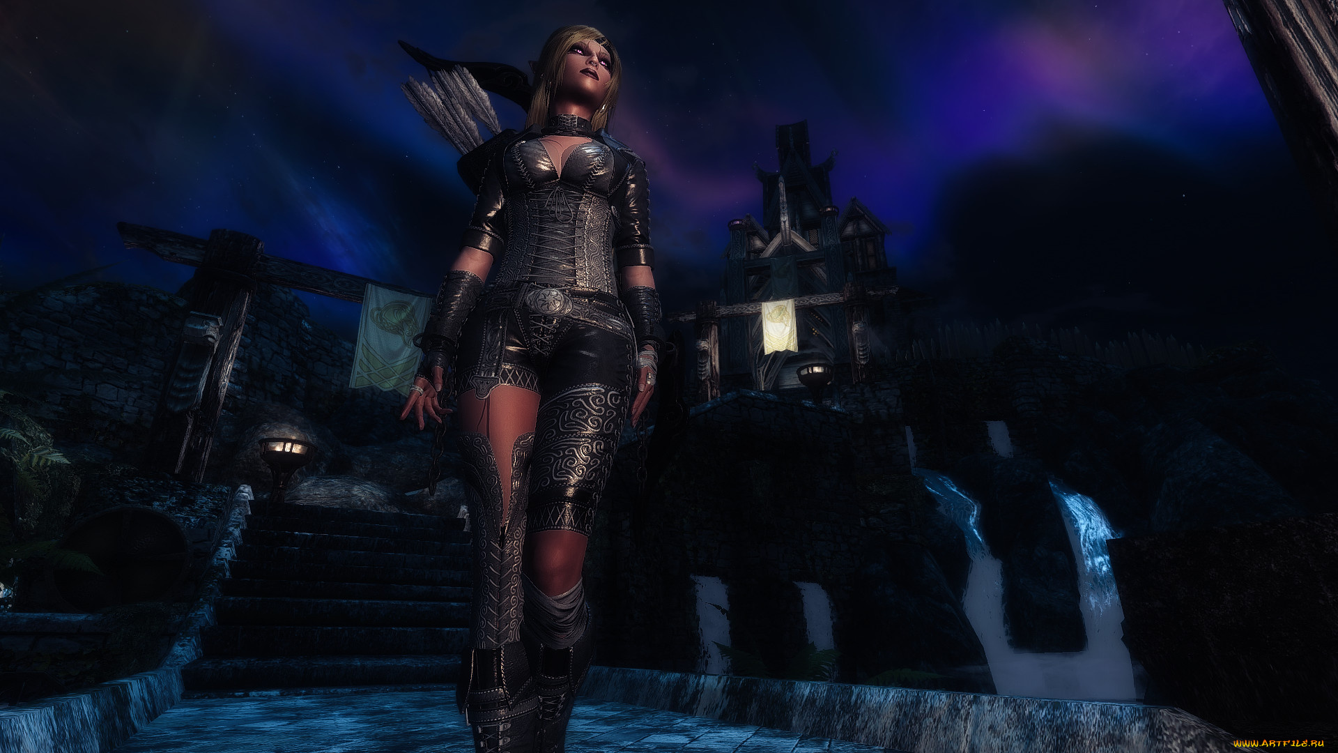 3д, графика, фантазия, , fantasy, фон, девушка, взгляд