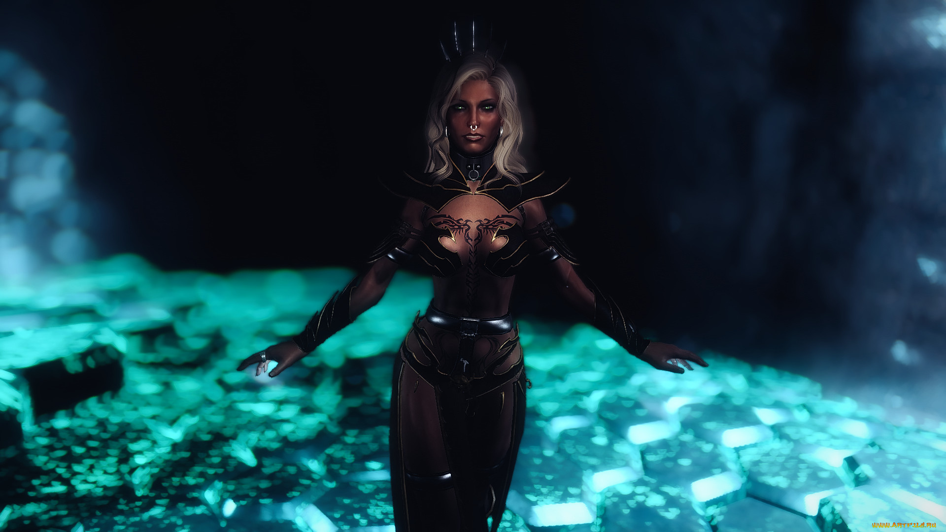 3д, графика, фантазия, , fantasy, фон, взгляд, девушка