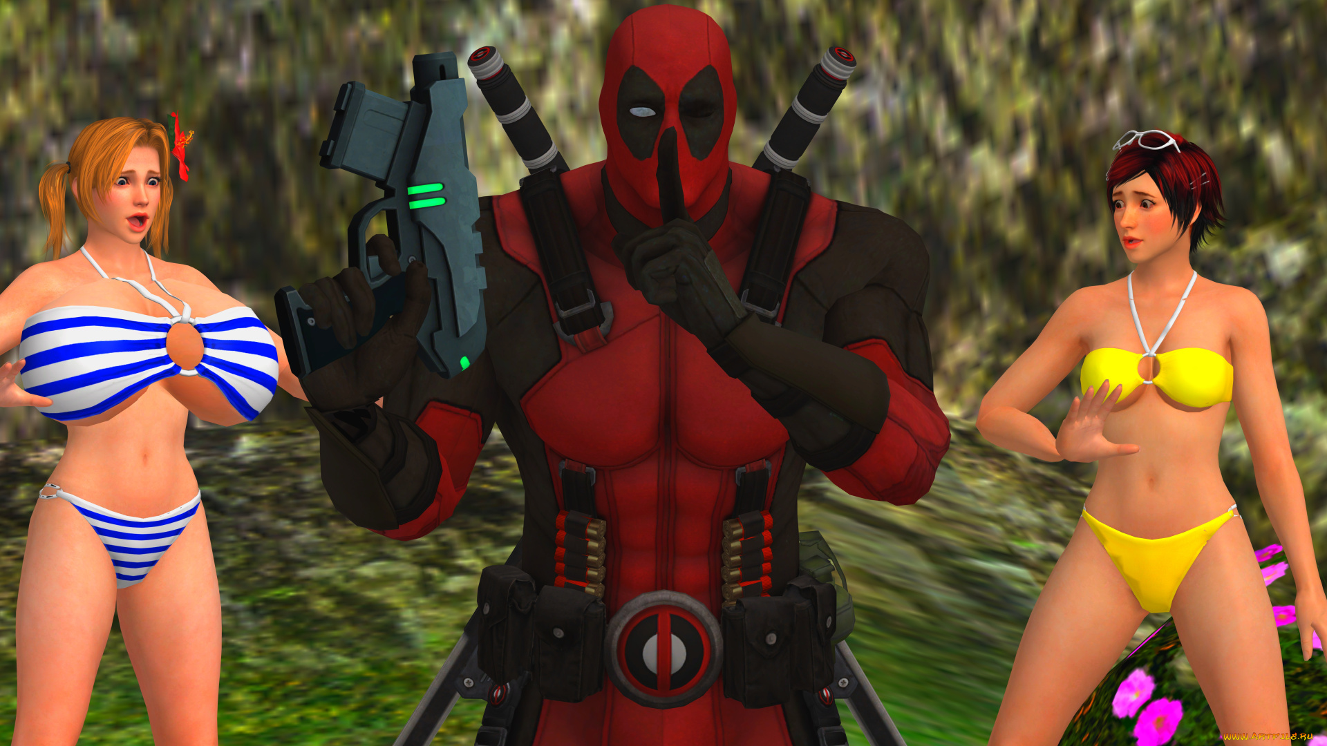 3д, графика, фантазия, , fantasy, фон, взгляд, девушки