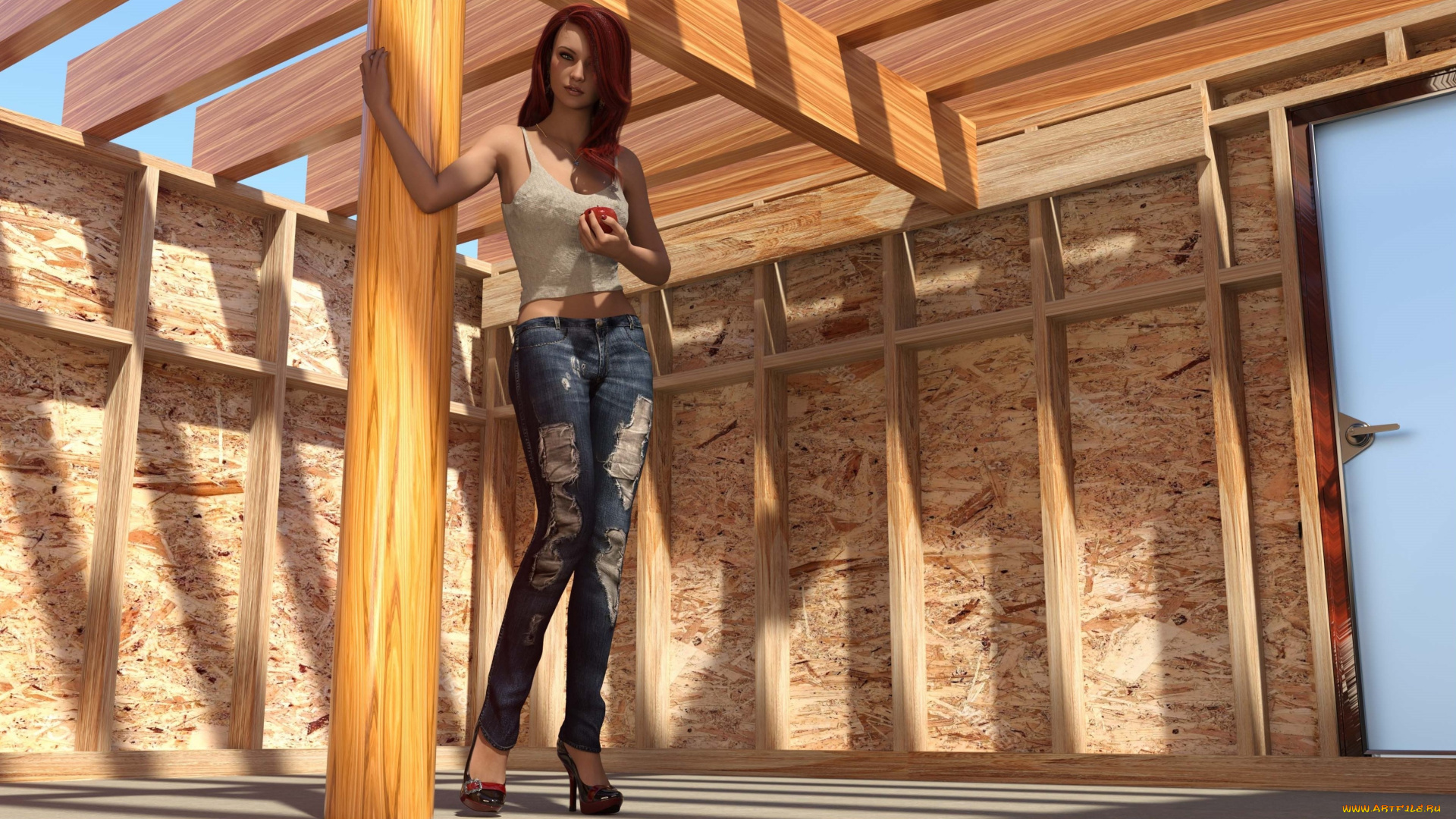 3д, графика, люди, , people, фон, взгляд, девушка