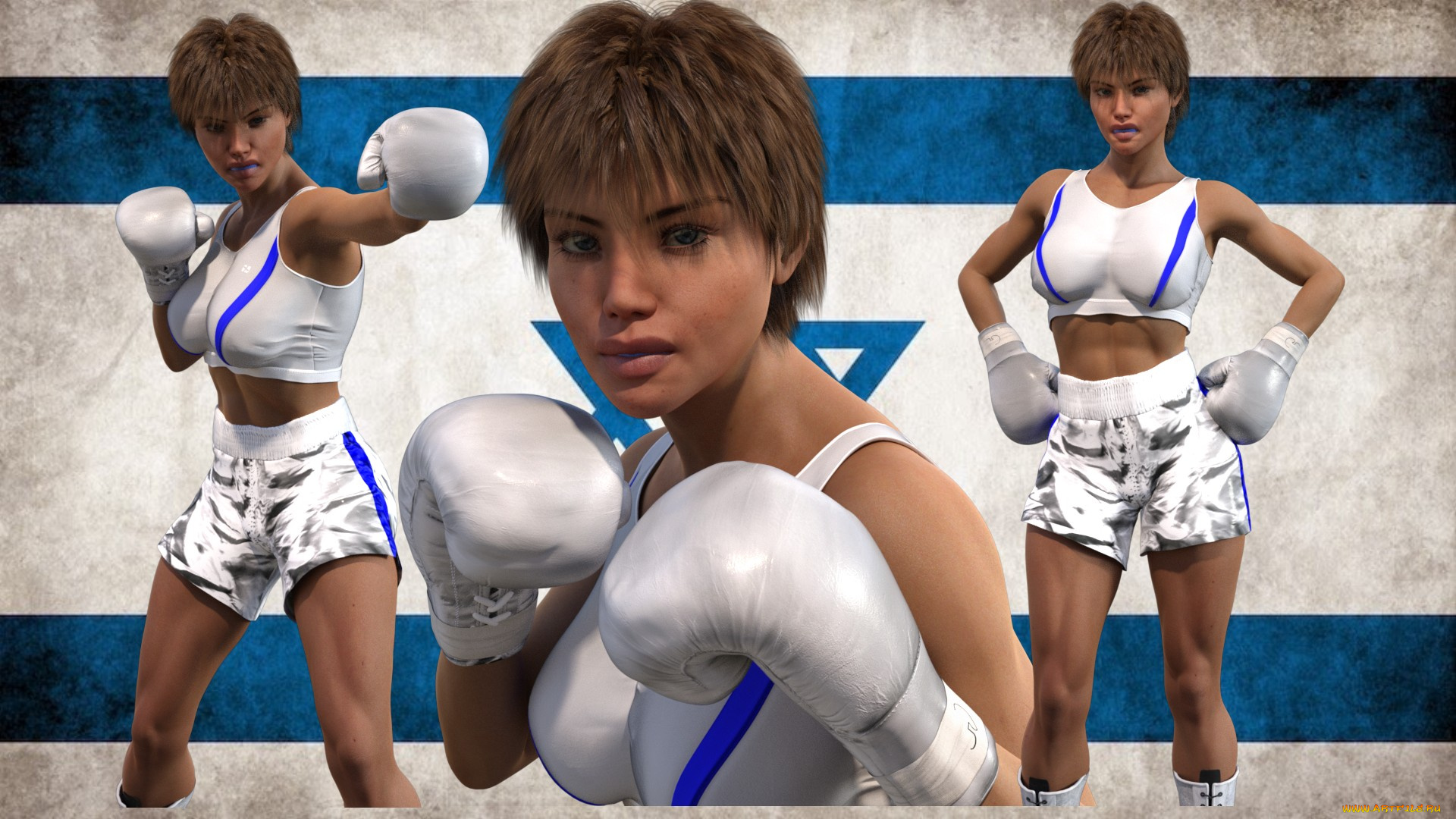 3д, графика, спорт, , sport, поза, фон, взгляд, девушки