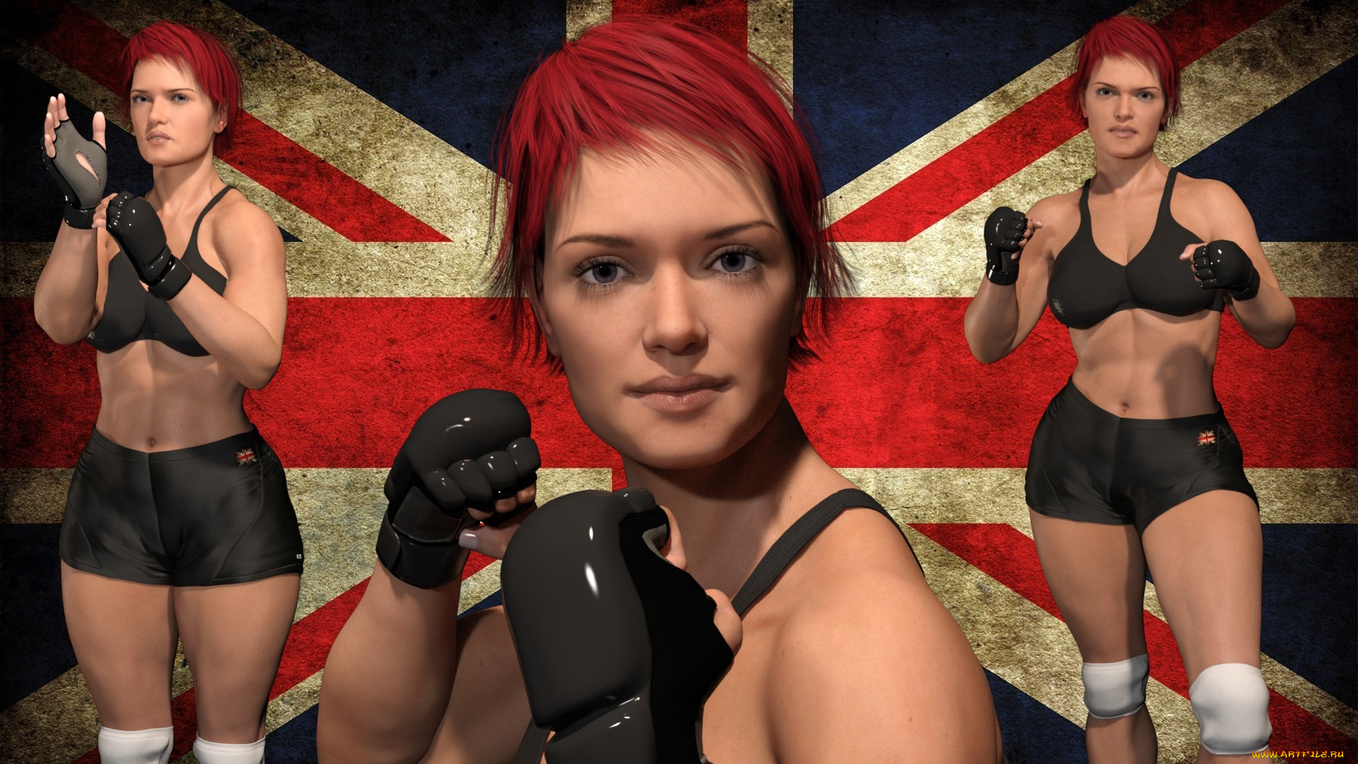 3д, графика, спорт, , sport, поза, фон, взгляд, девушки