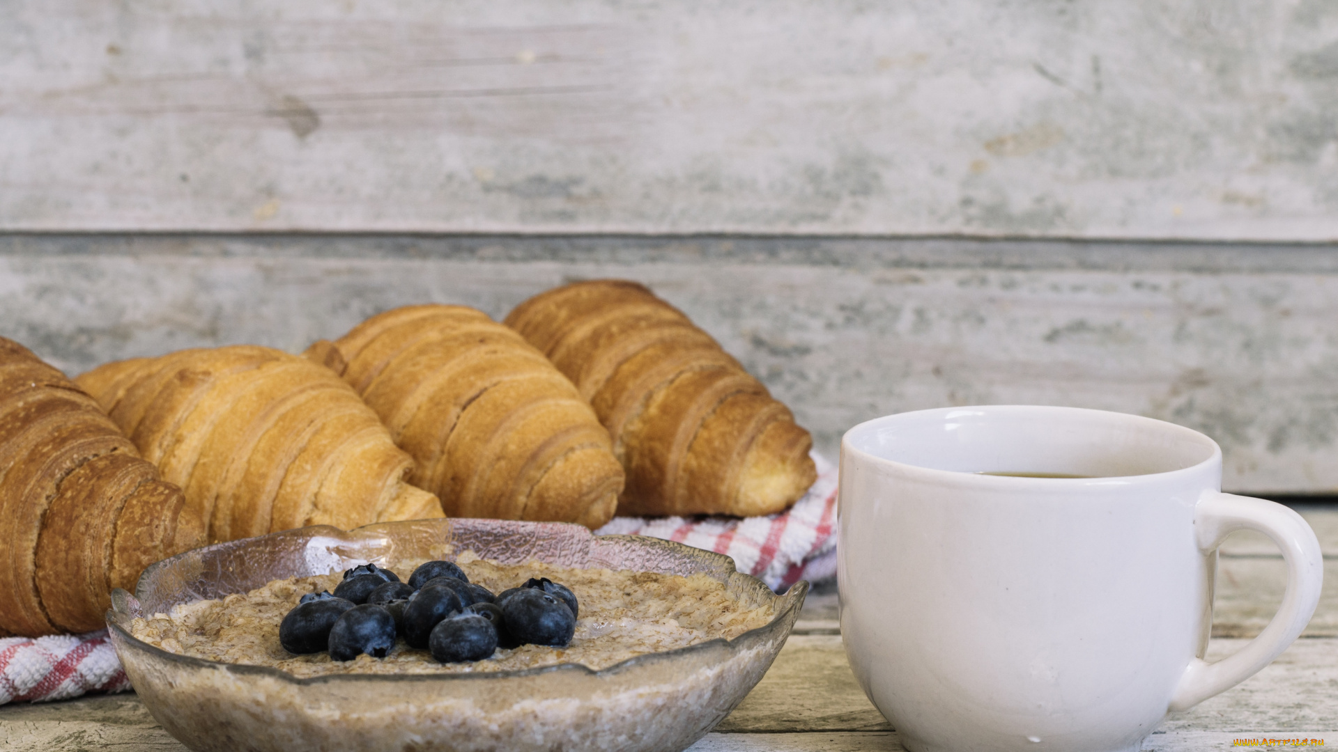 еда, мюсли, , хлопья, завтрак, круассан, кофе, хлеб, черника, хлопья