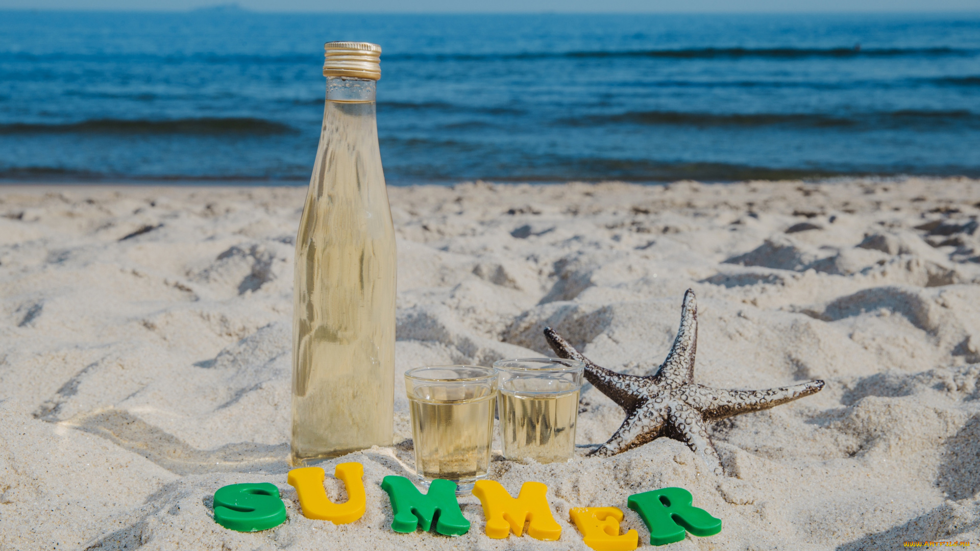 еда, напитки, песок, море, напиток, звезда, побережье, лимонад