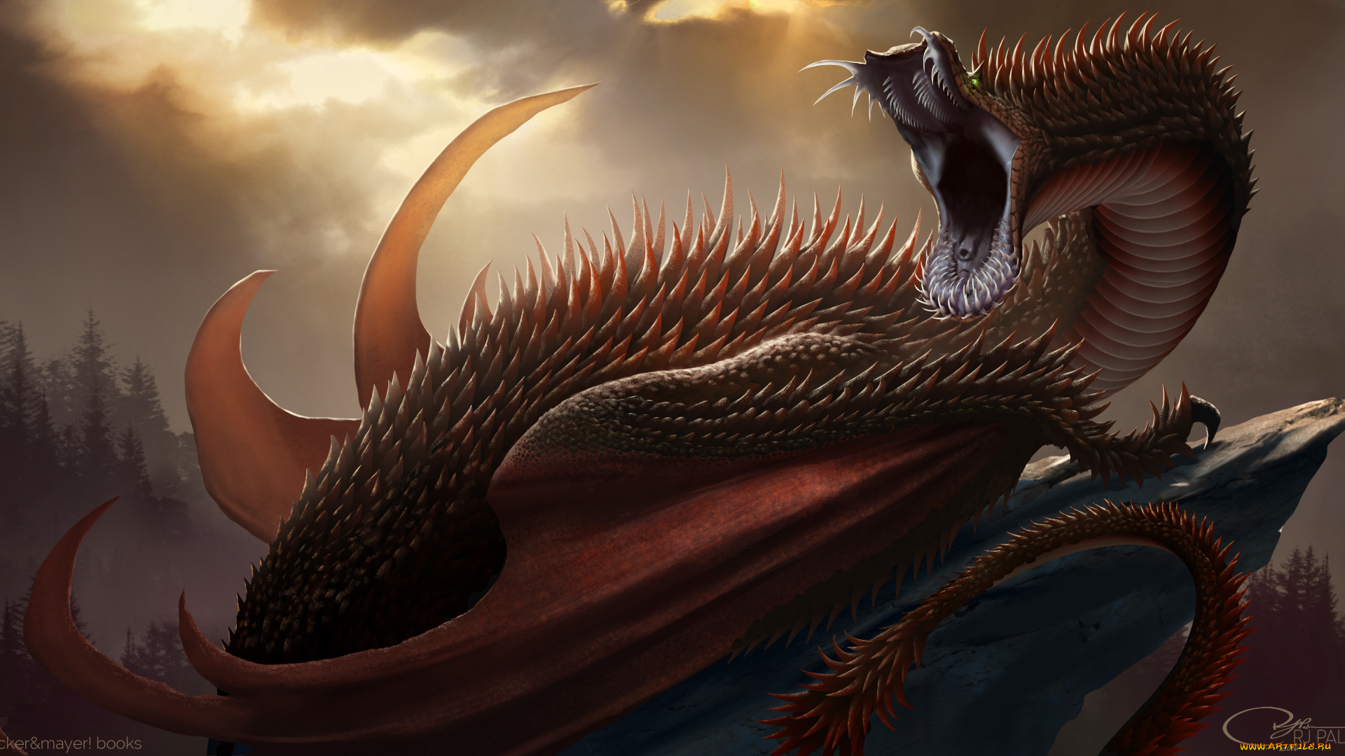 фэнтези, существа, змея