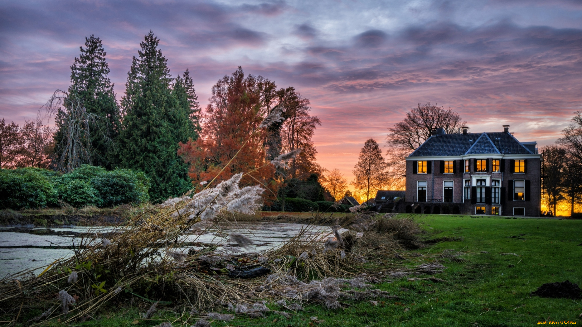 города, -, здания, , дома, простор