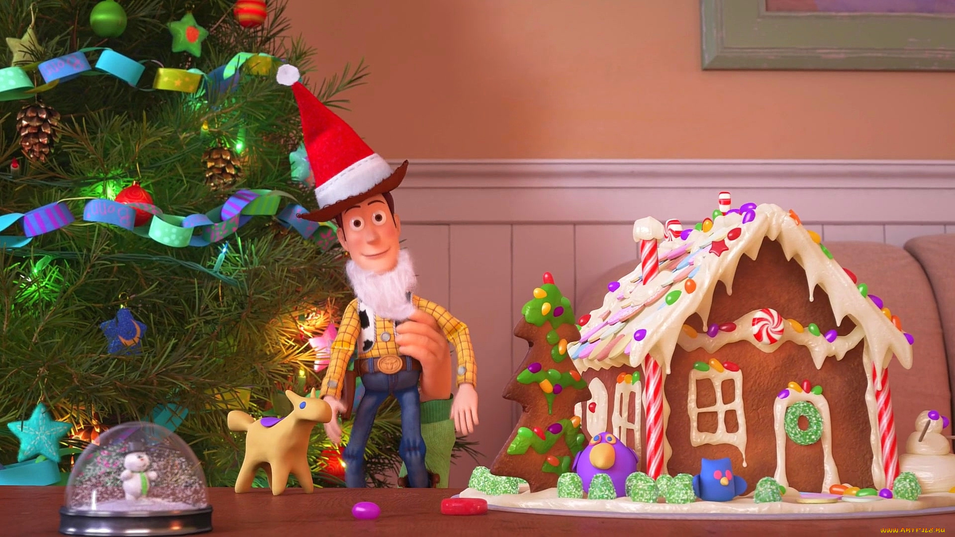 мультфильмы, toy, story, that, time, forgot, игрушка, елка, шапка, дом
