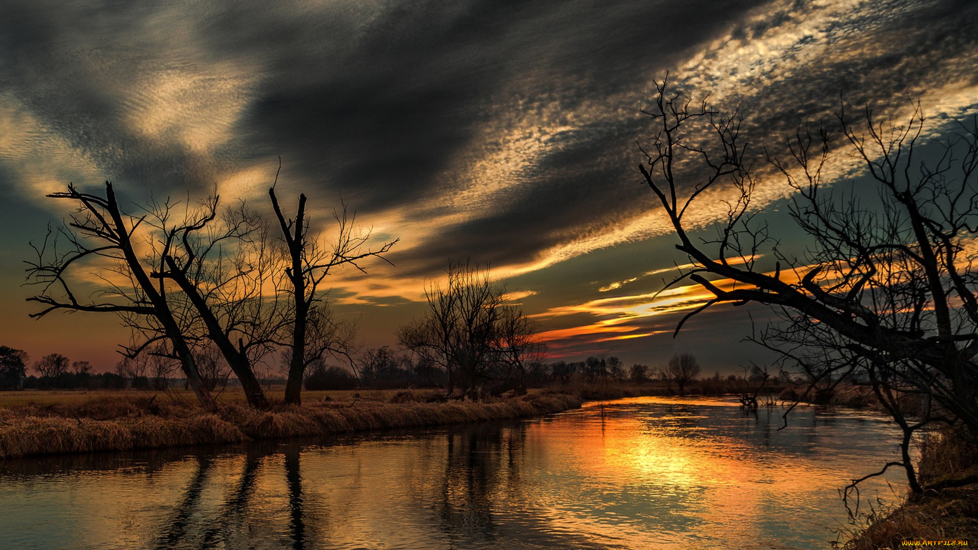 природа, реки, озера, простор