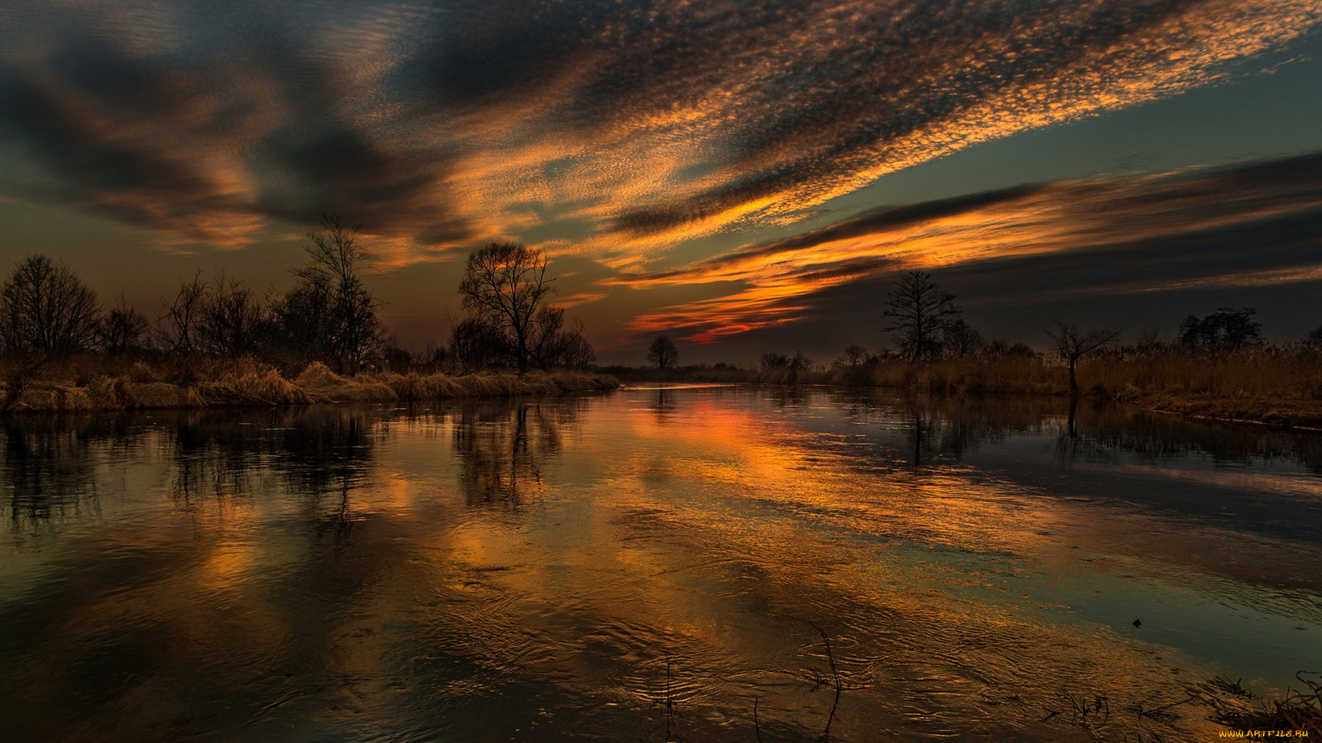 природа, реки, озера, простор