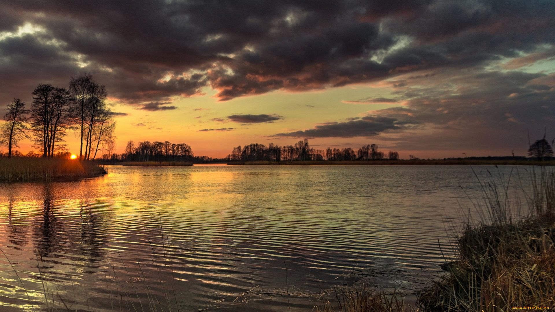 природа, реки, озера, простор