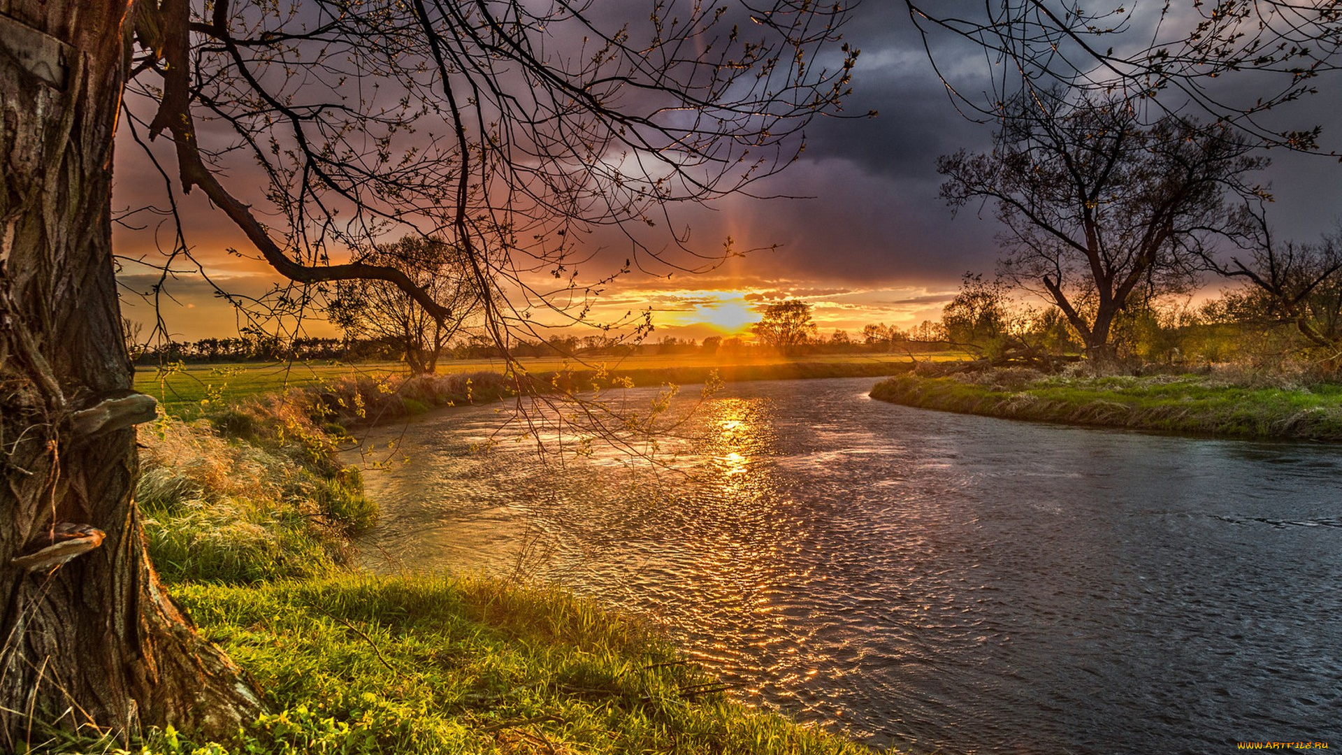 природа, восходы, закаты, простор